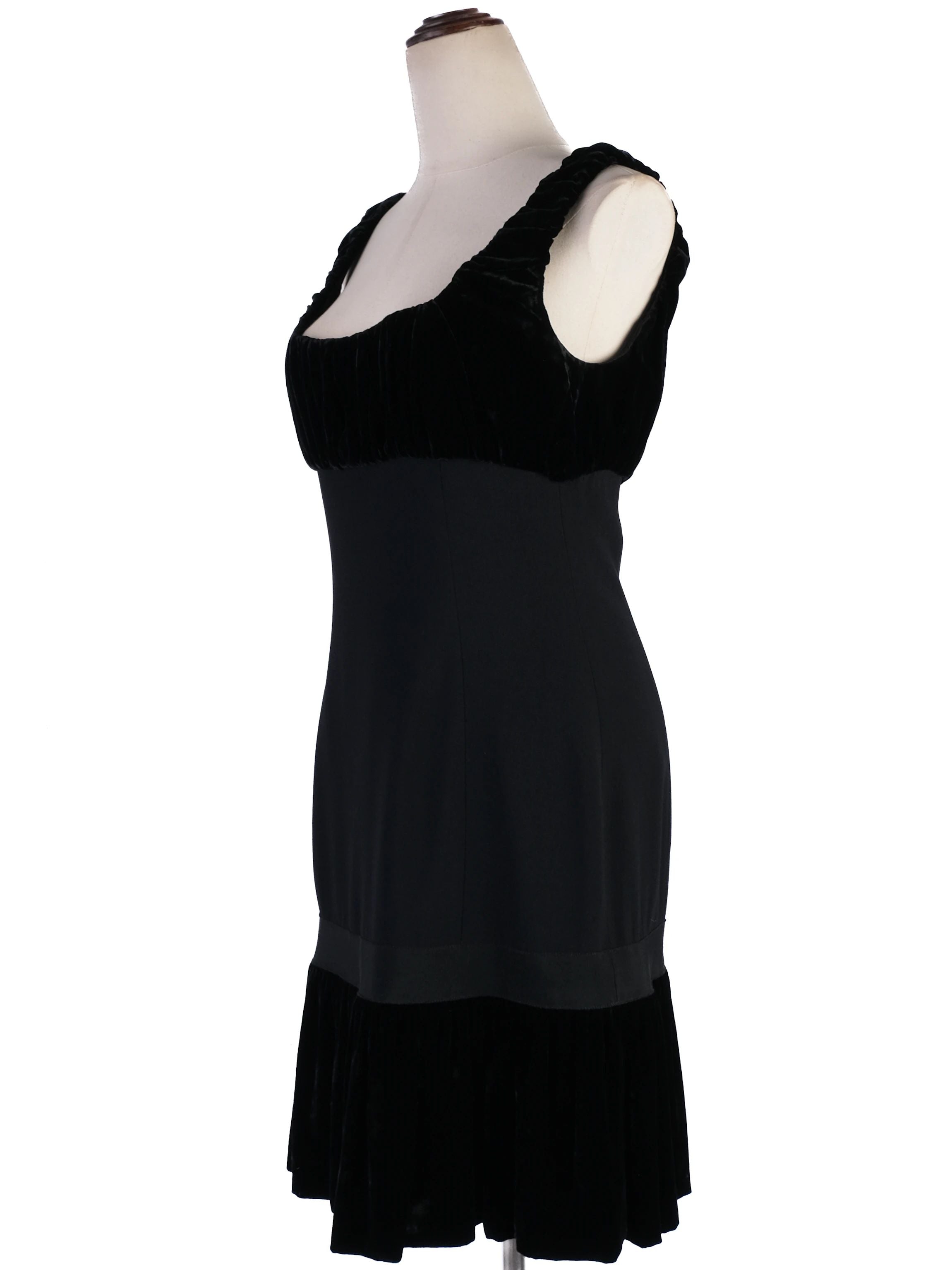 Moschino Black Sleeveless Dress Excellent Condition Viscose