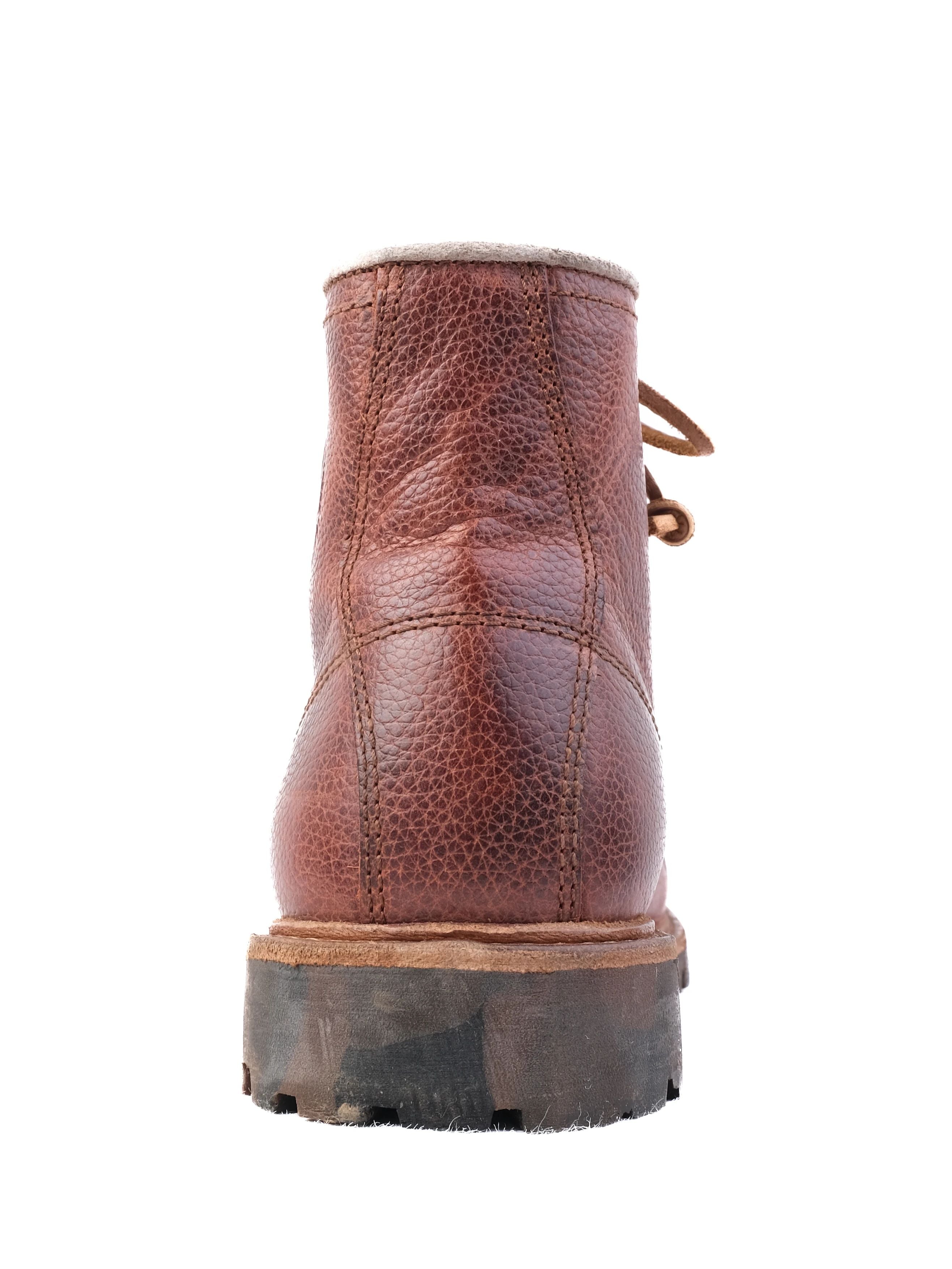 Average Diesel Orange Leather Boots Size 42 for Men