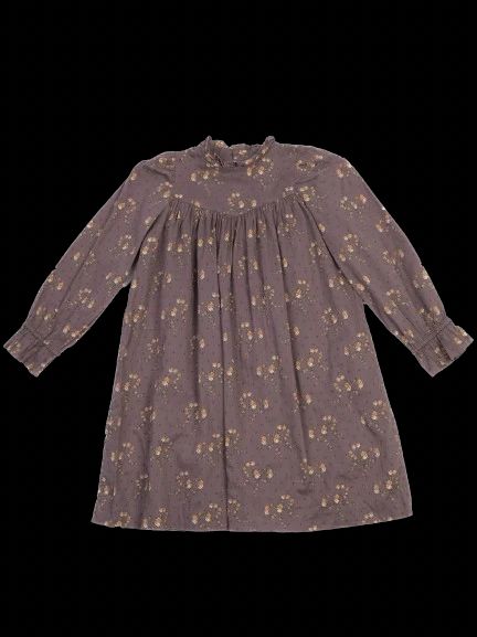 Excellent Bonpoint Gray Floral Dress Size 8 for Kids