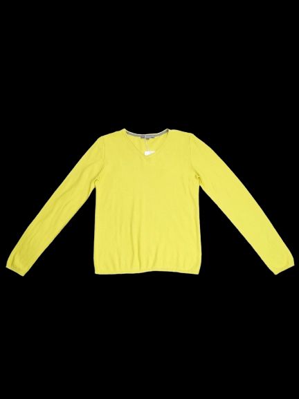 Excellent Bonpoint Yellow Cotton Sweater for Kids Size 12