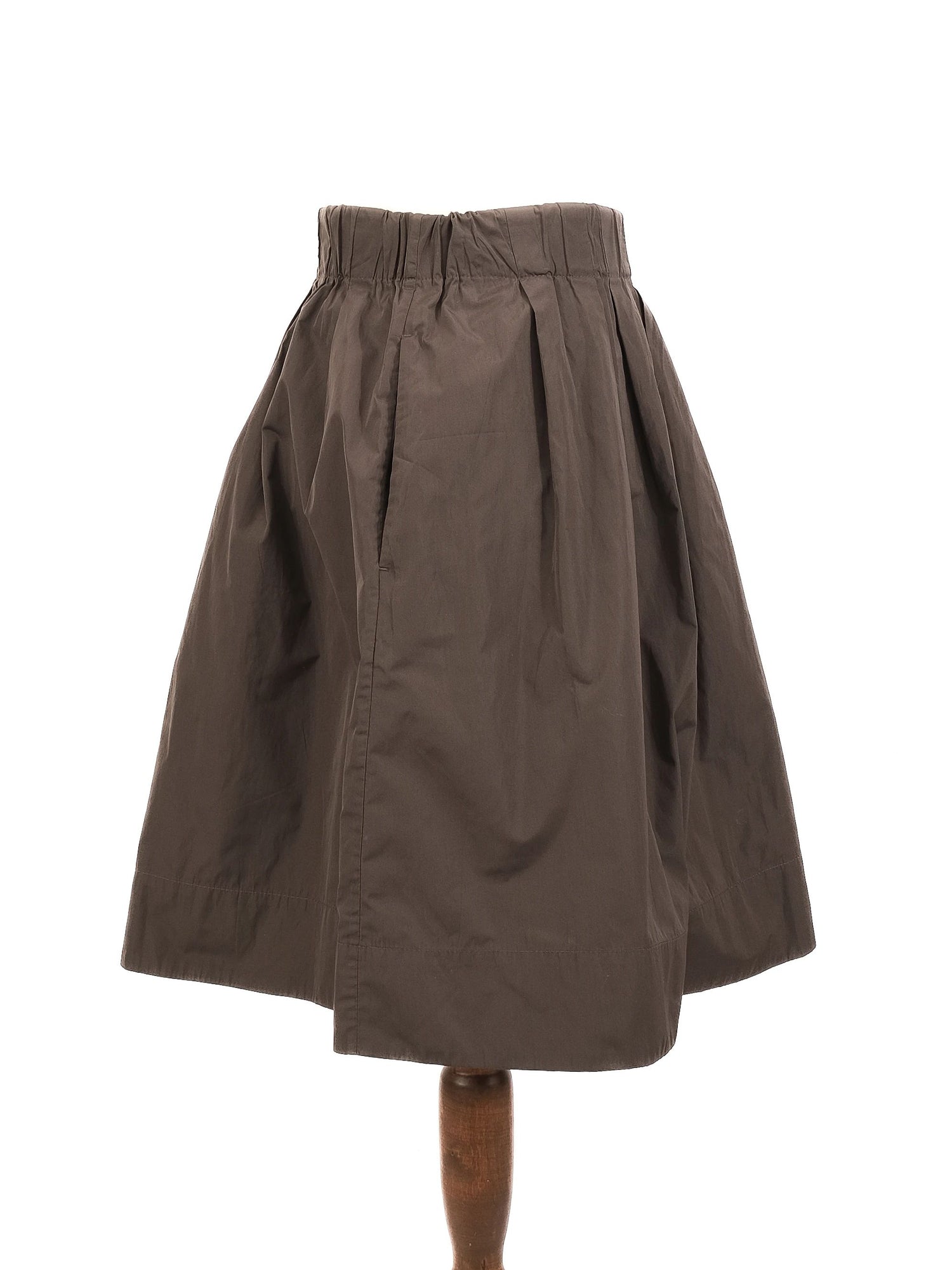 Perfect Brunello Cucinelli Gray Silk Pleated Skirt Size XS