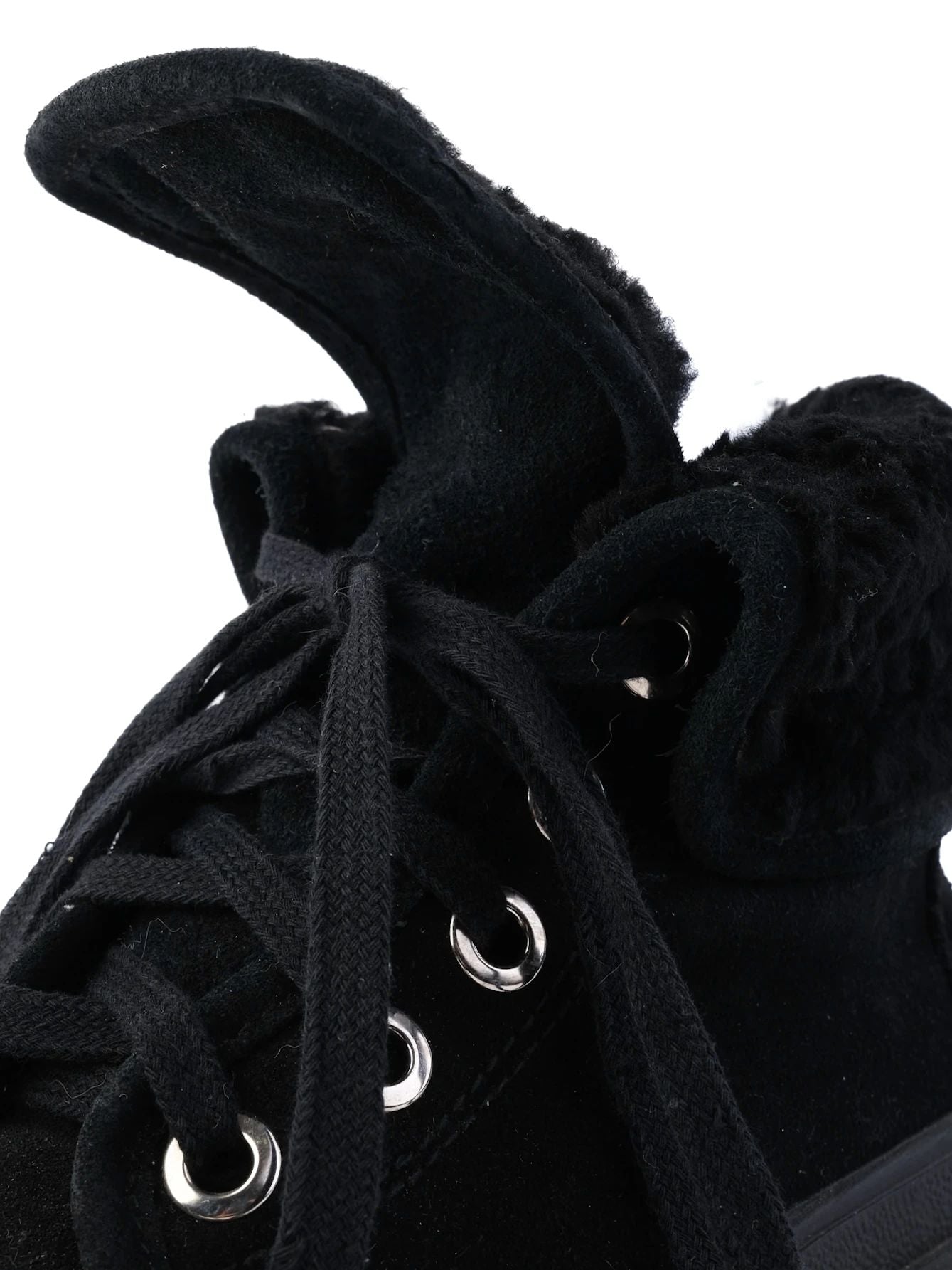 Excellent Judari Black Leather WomenÕs Boots Size 36 with Fur Lining