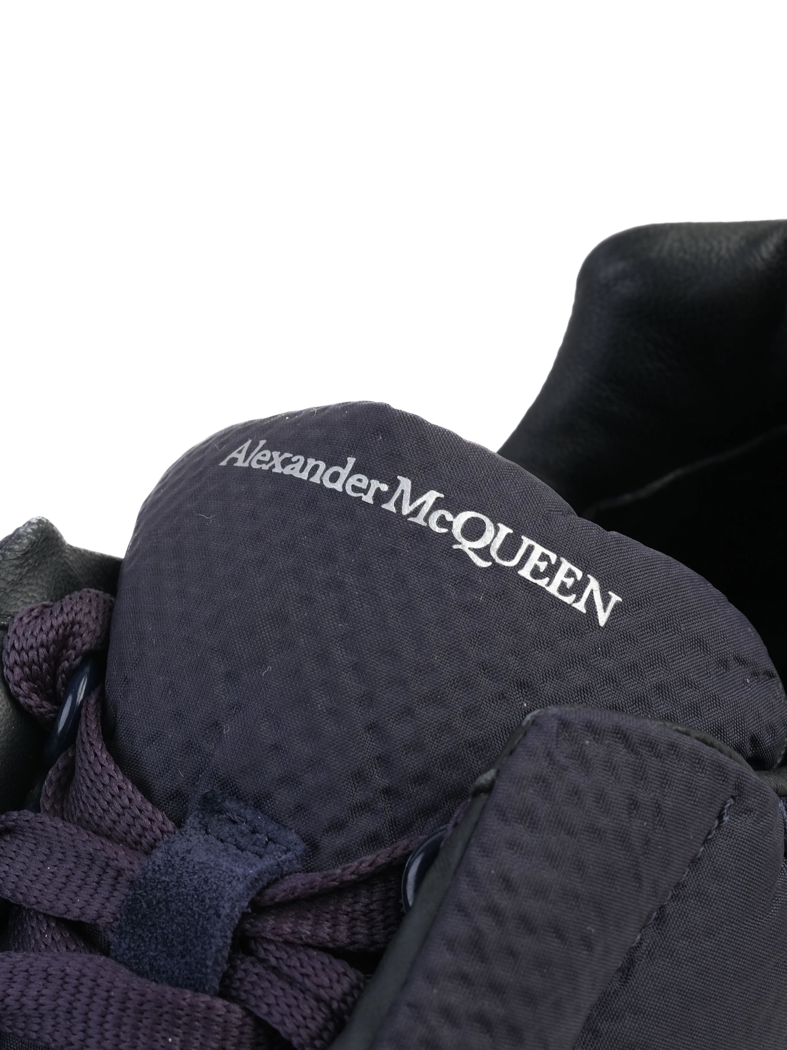 Excellent Alexander McQueen Blue Fabric Sneakers Size 41