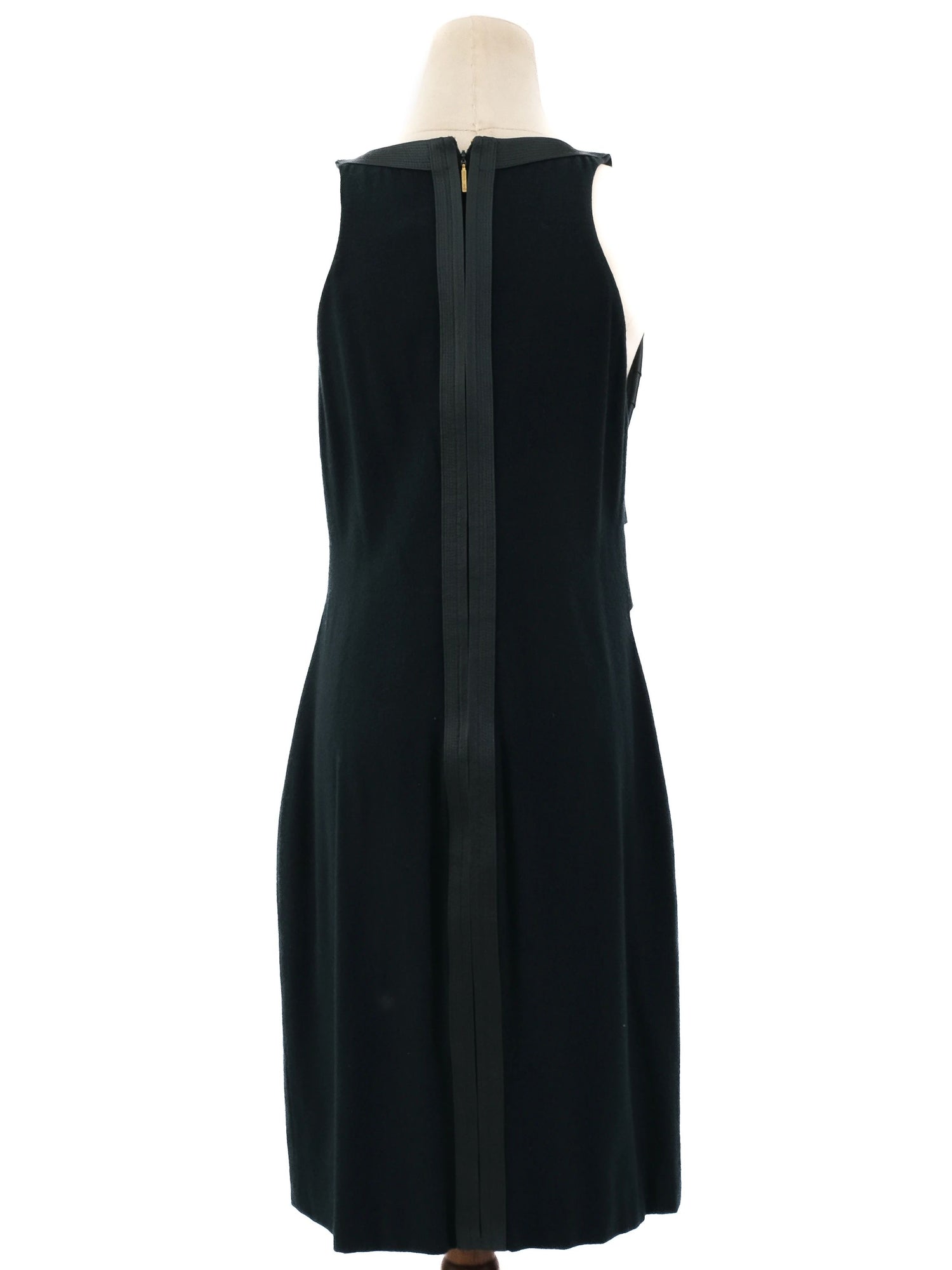 Excellent Roberto Cavalli Green Silk Dress Size L Deep V-Neck Sleeveless