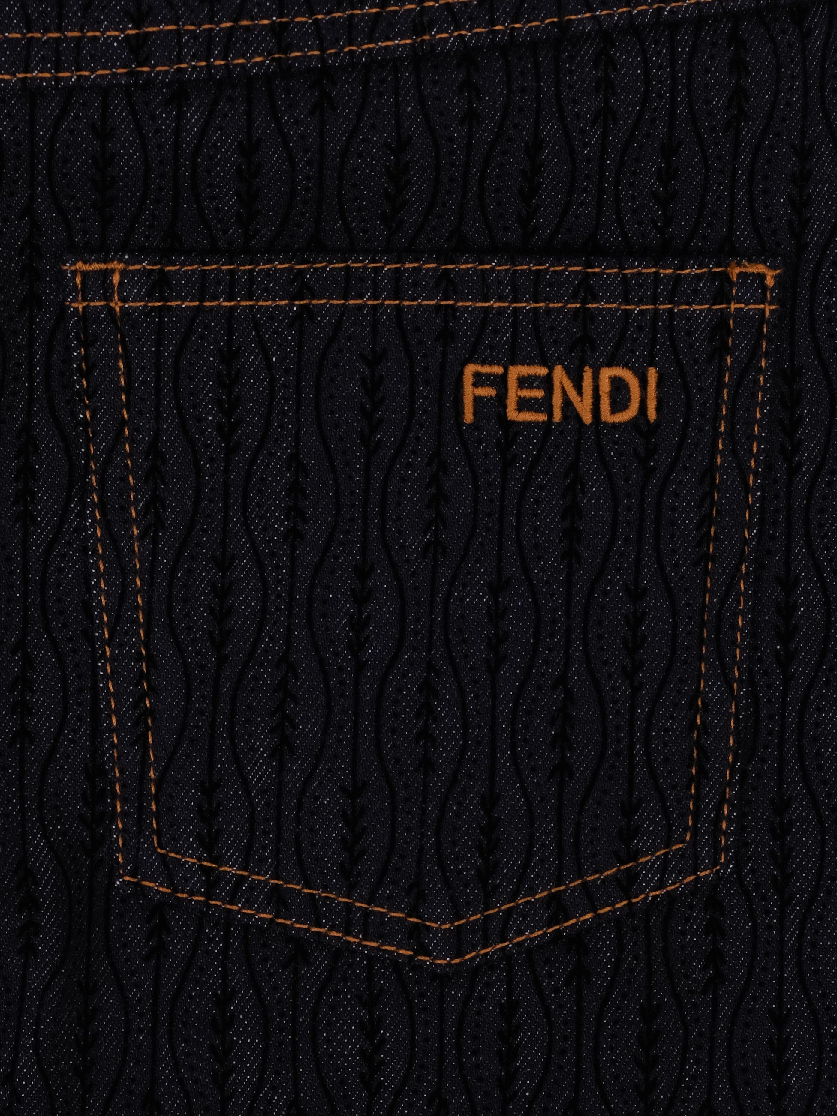 Excellent Fendi Blue Cotton Women&