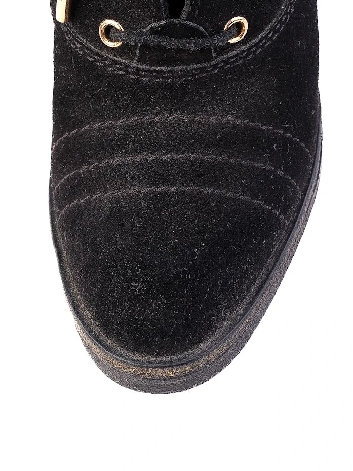 Excellent Louis Vuitton Black Leather Heeled Ankle Boots Size 36