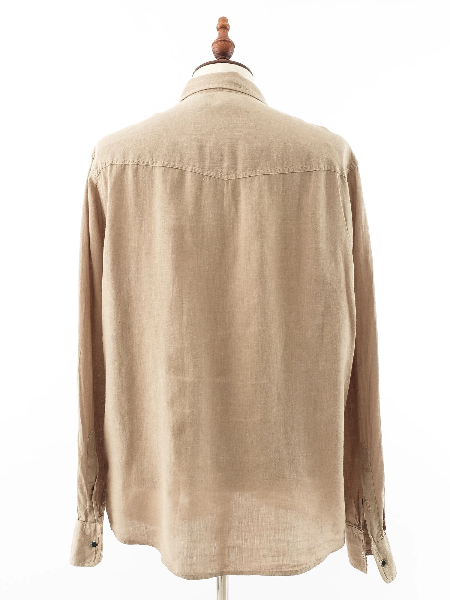 Excellent Diesel Long-Sleeve Button-Up Shirt Green Size L Men