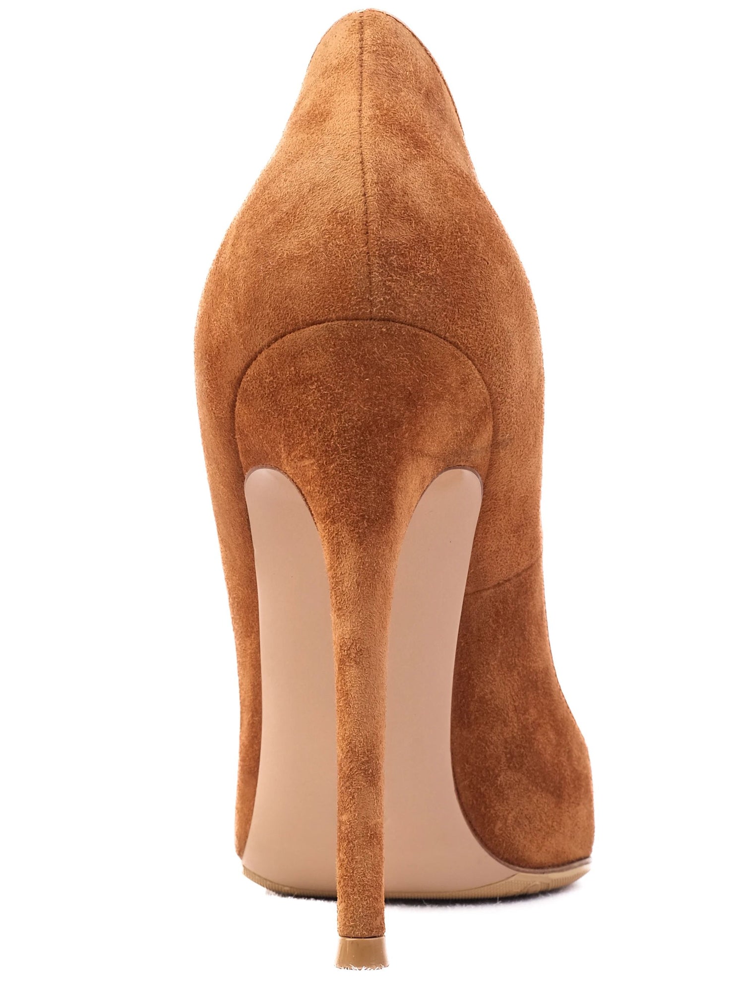 Excellent Gianvito Rossi Orange Leather High-Heeled Shoes for Women