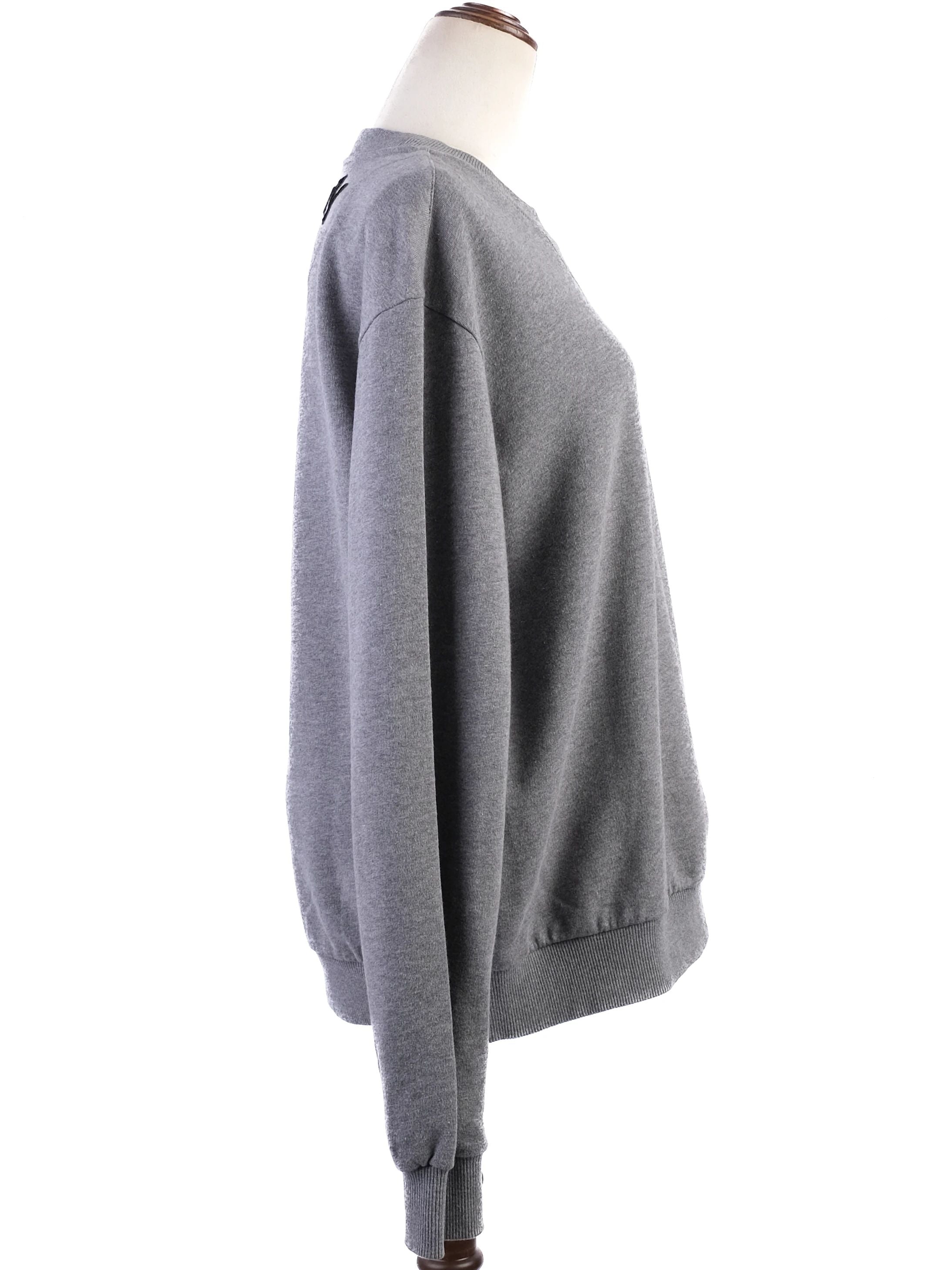 Excellent Dolce Gabbana Gray Cotton Sweatshirt Size S with