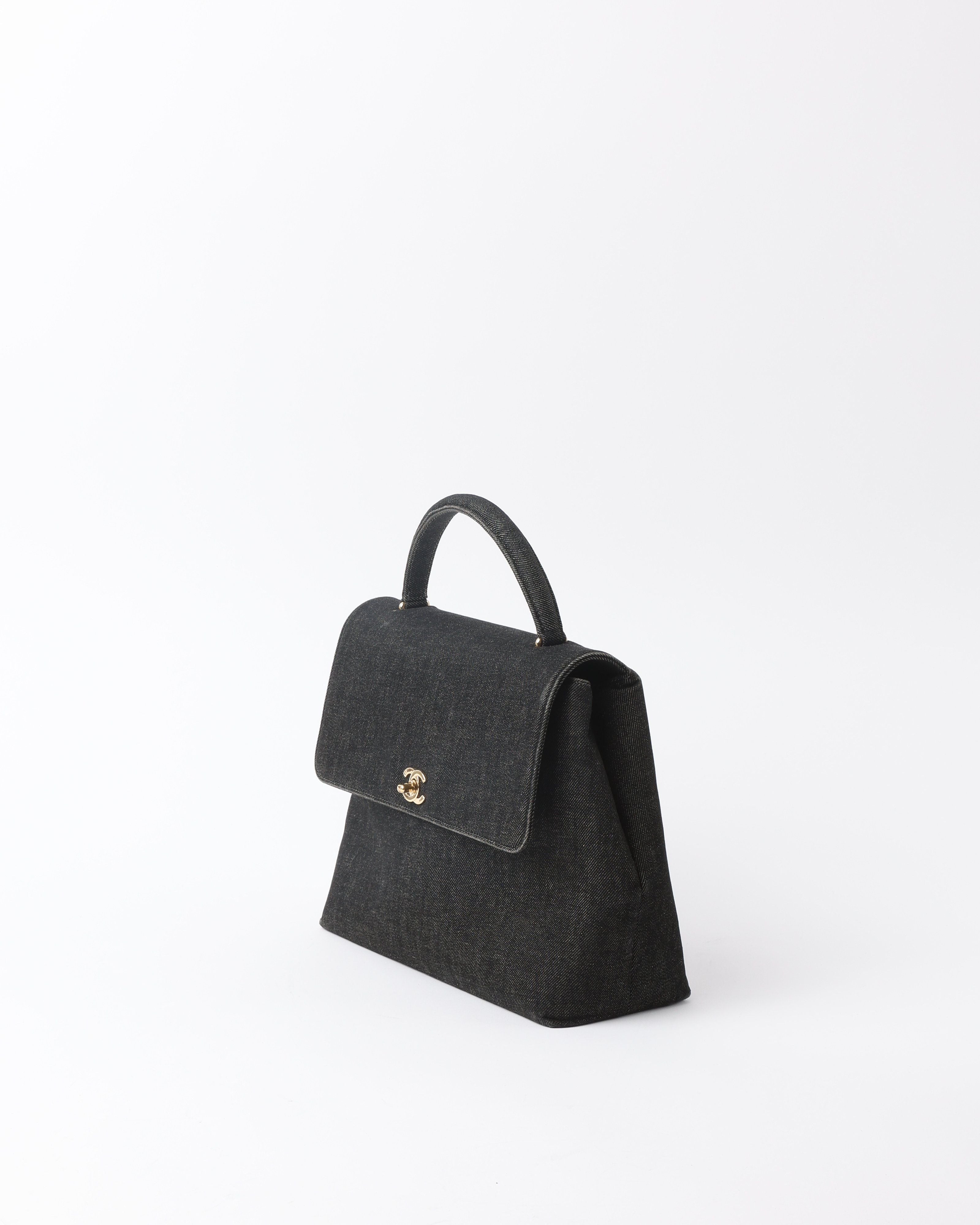 Chanel Kelly Denim Top Handle Bag