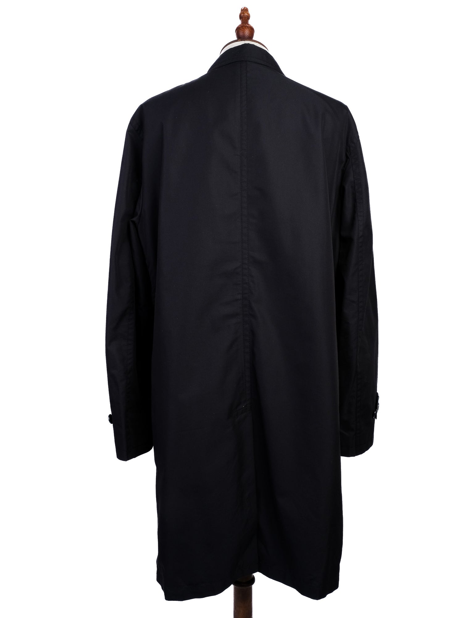 Perfect Ermenegildo Zegna Black Nylon Trench Coat Size XL