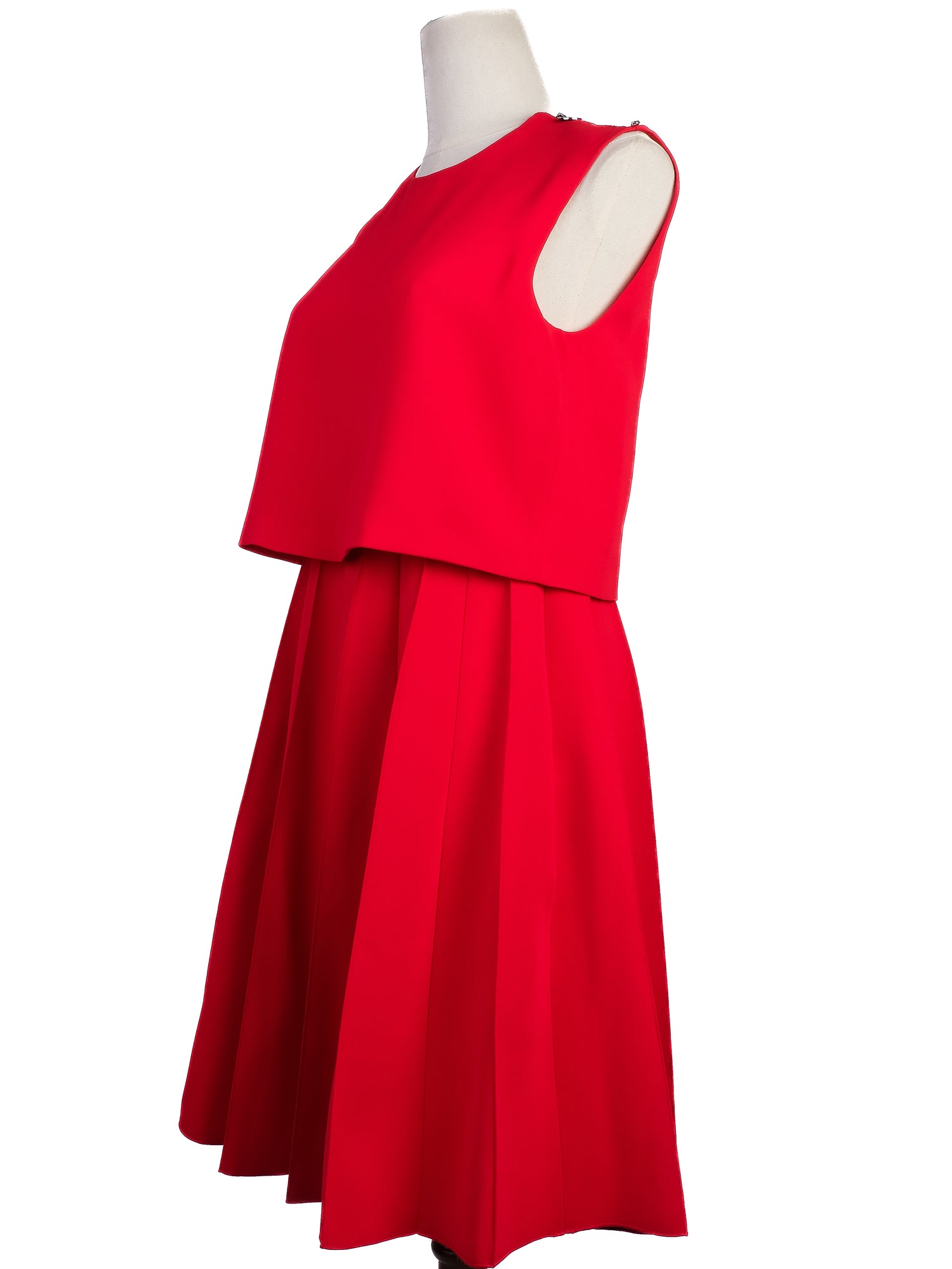 Sportmax Red Polyester Sleeveless Dress Size S in Excellent Condition