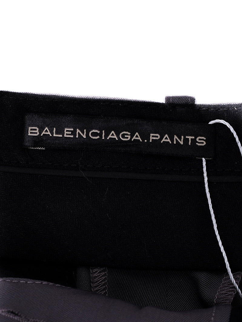 Excellent Balenciaga Gray Cotton Trousers Size S for Women