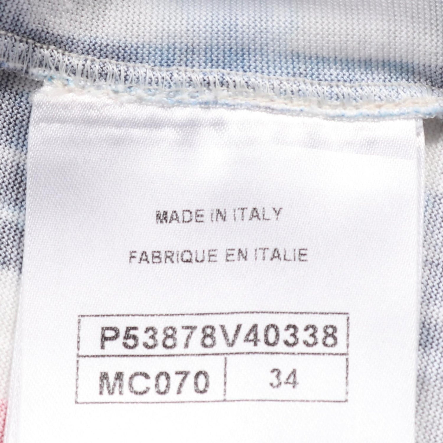 Chanel Navy White Red Coco Mark T-shirt Cotton P 53878v 40338