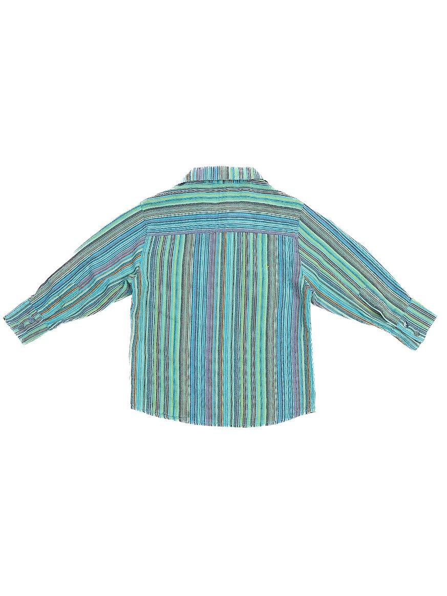 Excellent Kenzo Striped Long-Sleeve Shirt Kids Size 3 Cotton