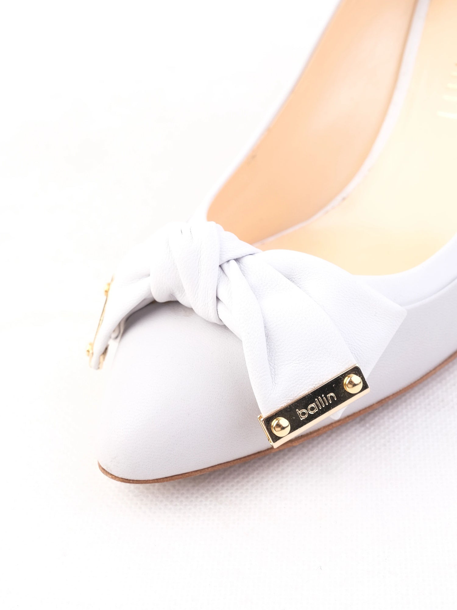Excellent Ballin Gray Leather High-Heeled Shoes Size 37.5