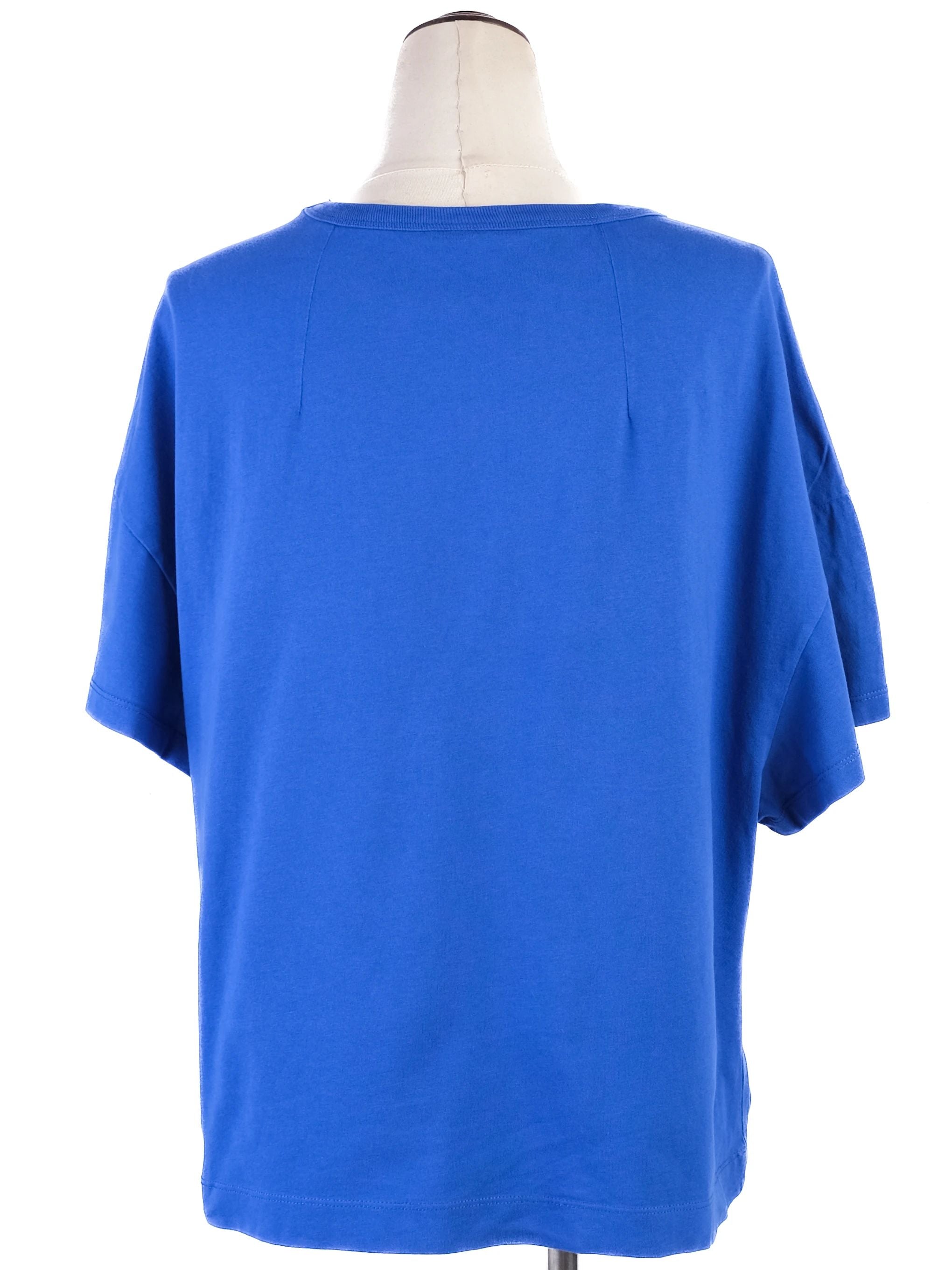 Excellent Dries Van Noten Blue Cotton T-Shirt Size M