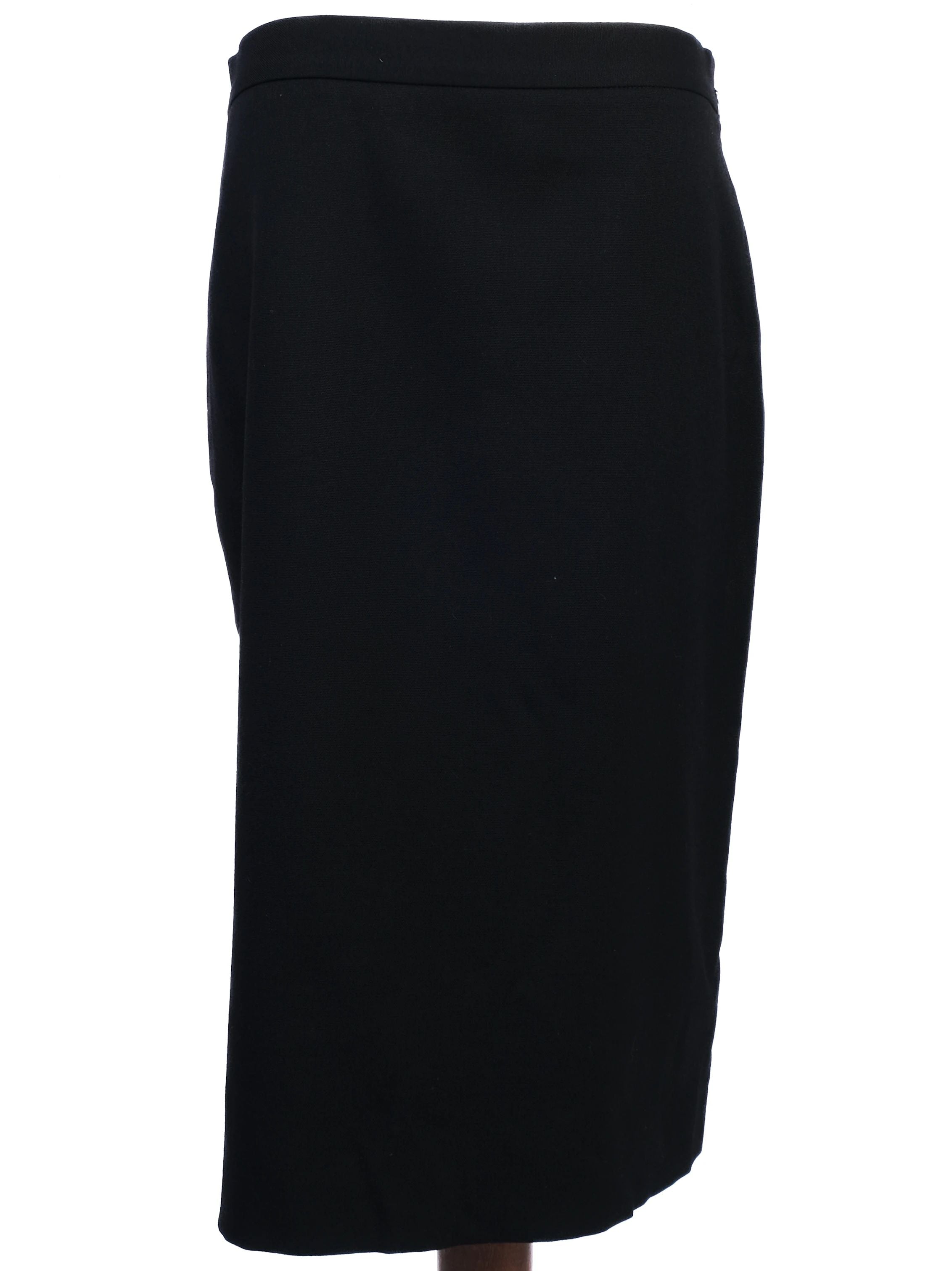 Excellent Moschino Cheap and Chic Black Wool Skirt Size XL