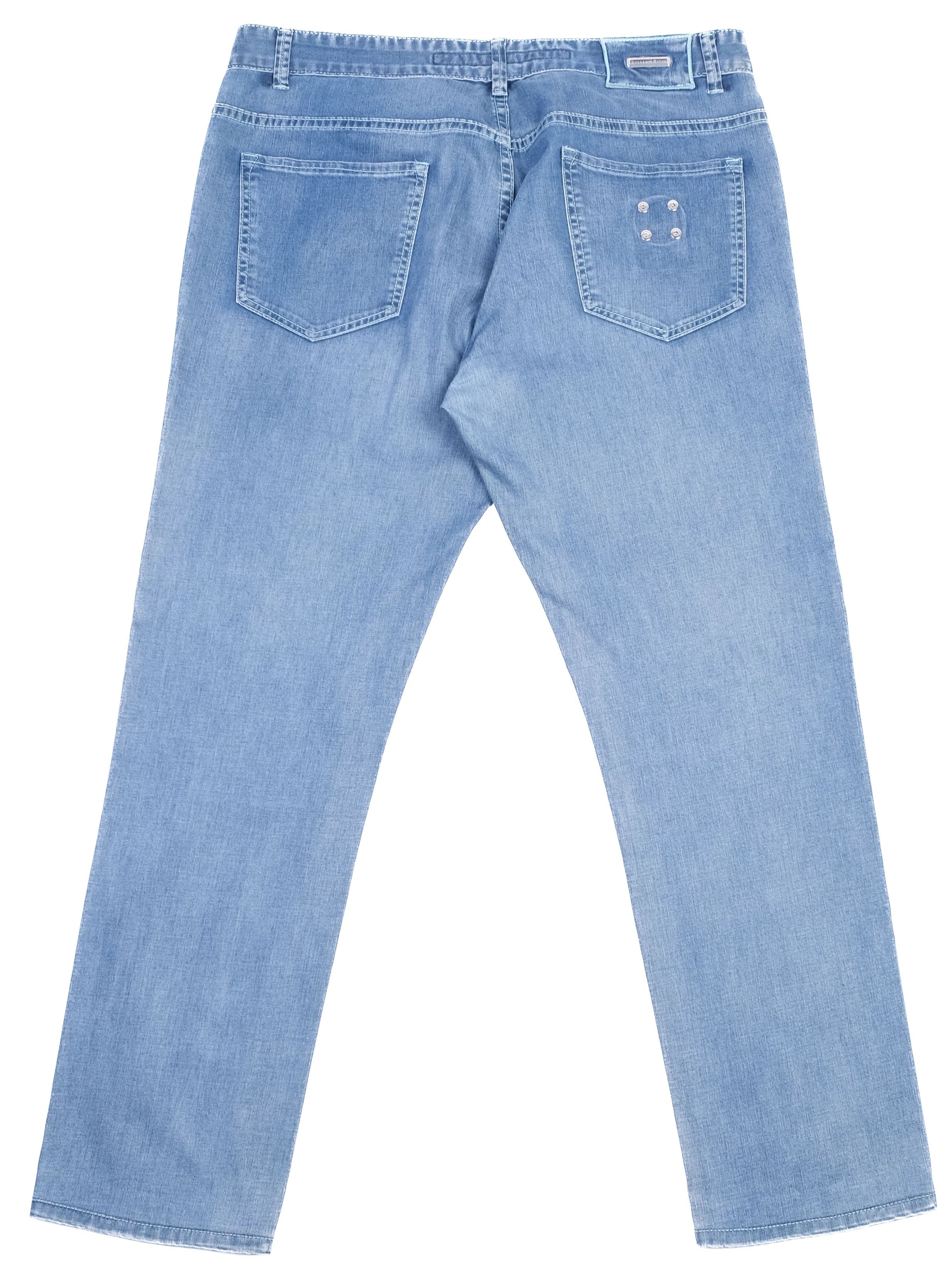 Excellent Stefano Ricci Light Blue Cotton Jeans Size XXL