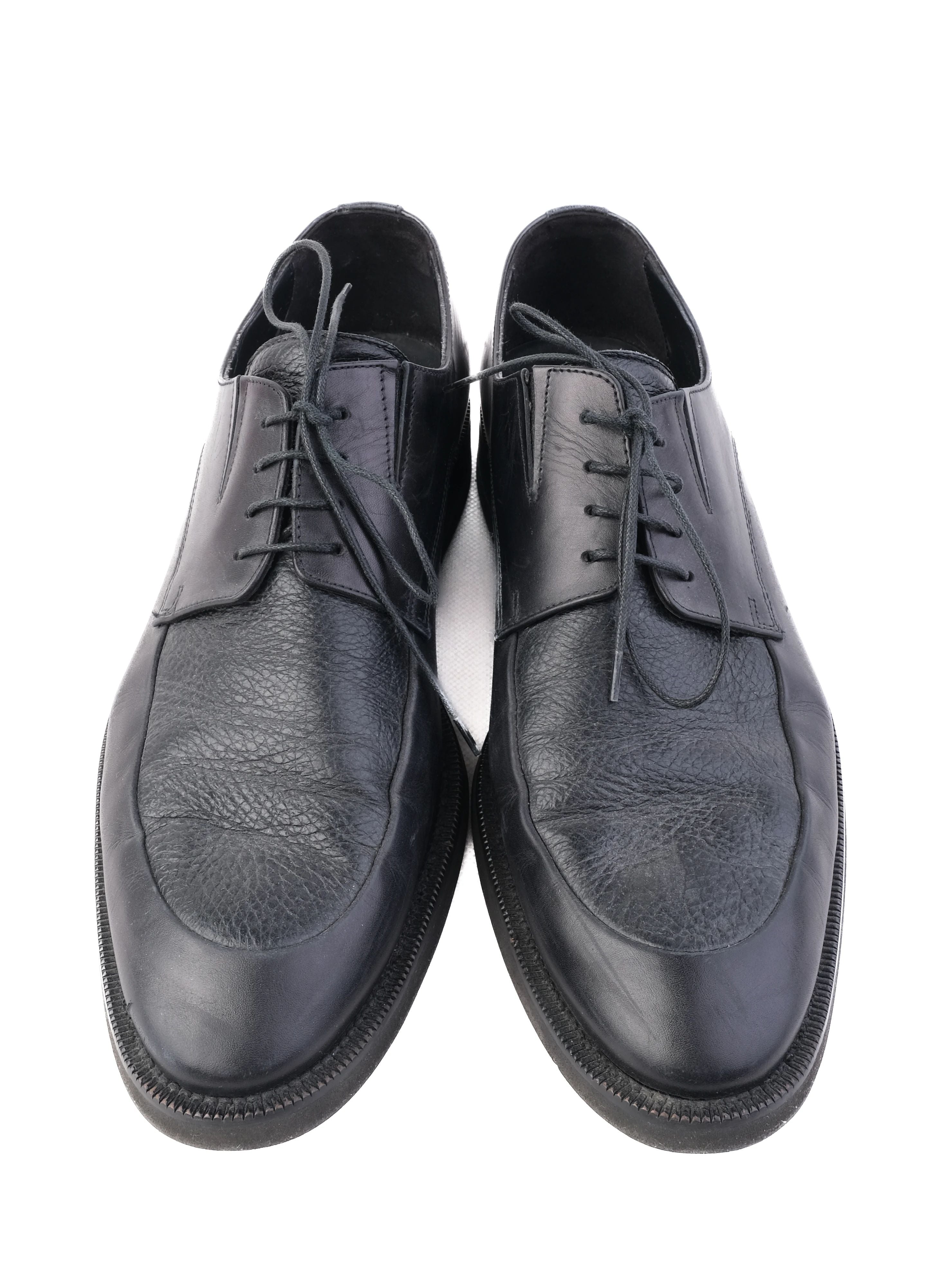 Excellent Baldinini Black Leather Dress Shoes Size 43 Men