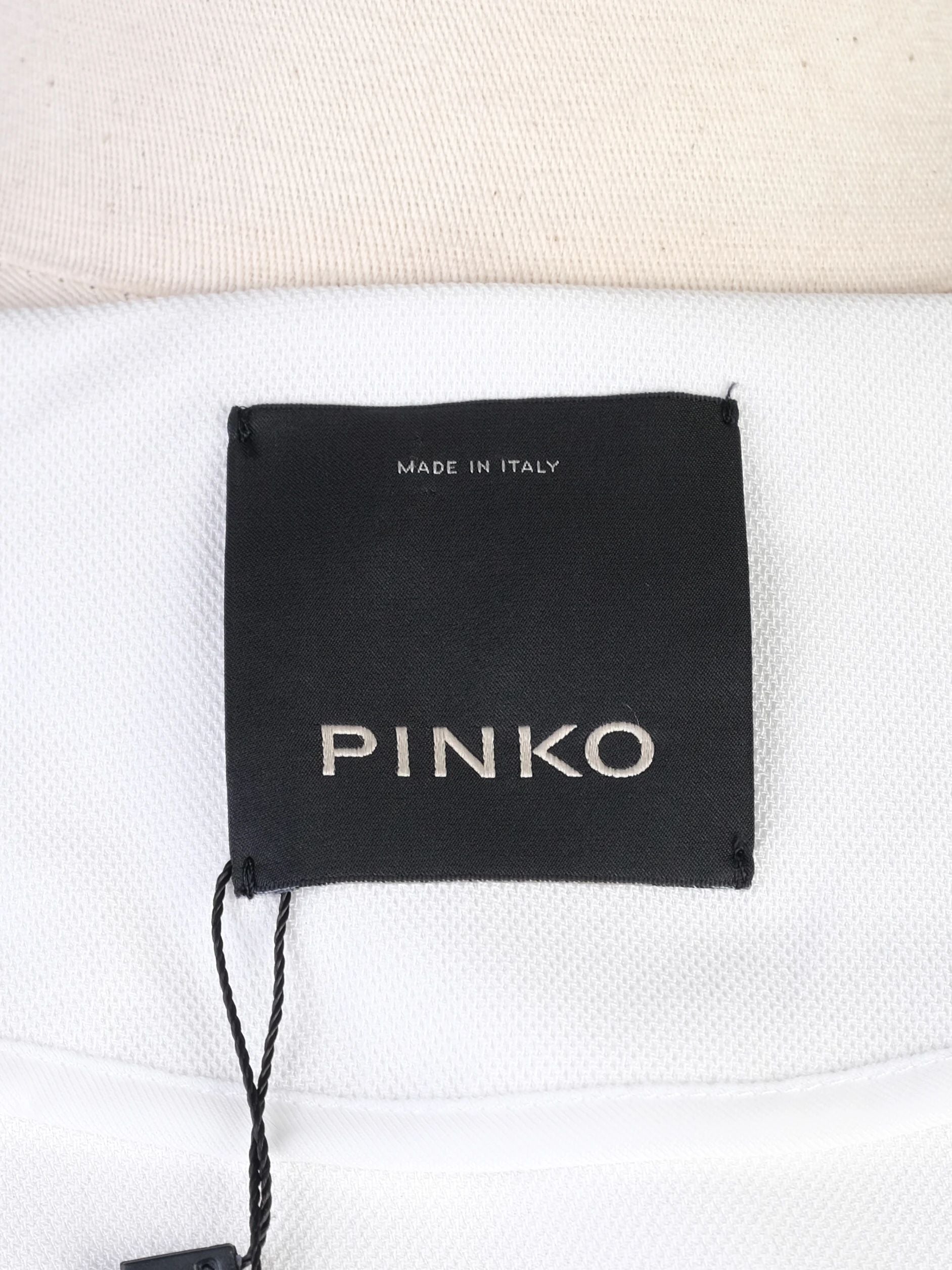 Excellent Pinko White Triacetate Jacket Cardigan Size S