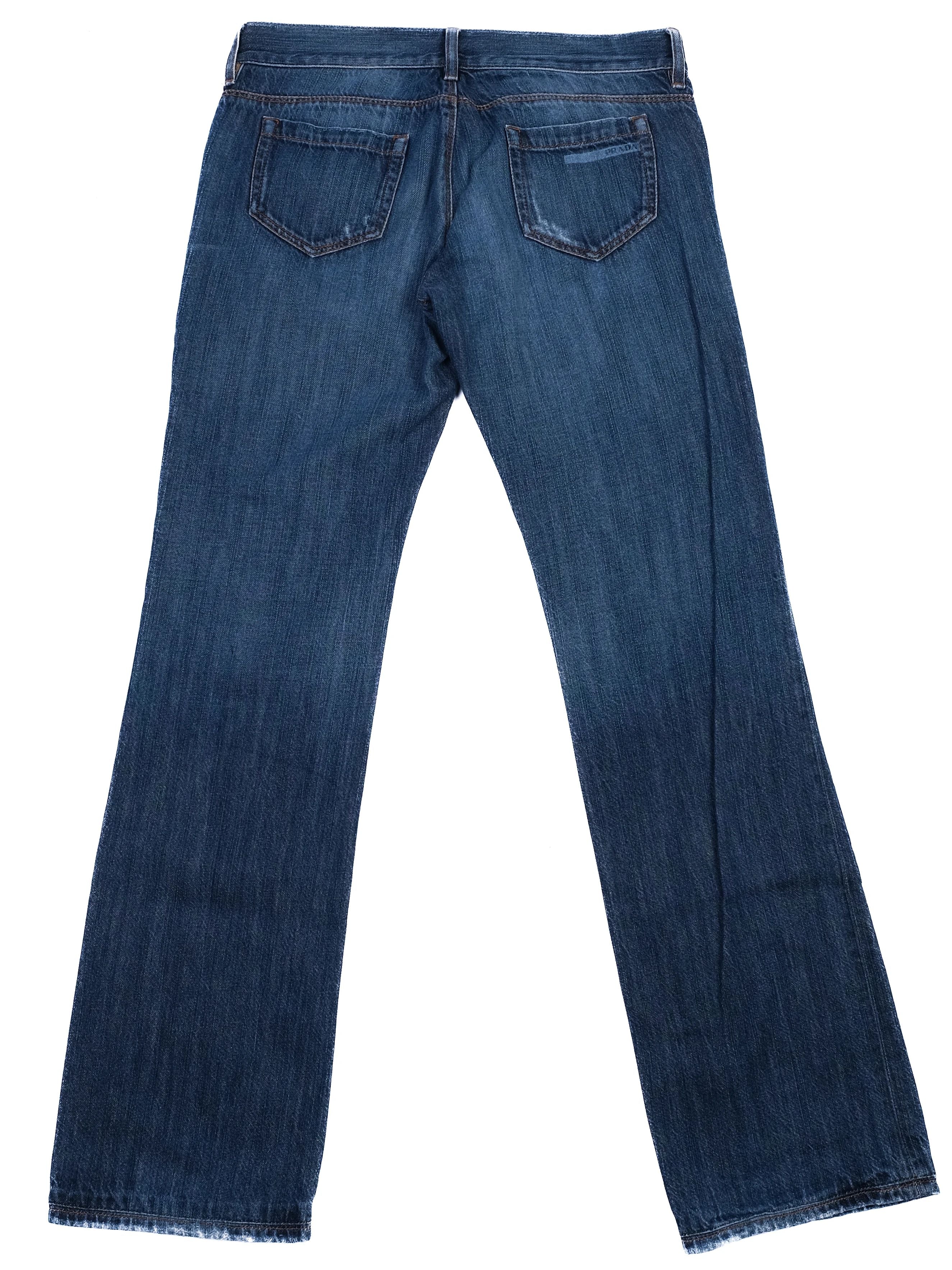 Prada Blue Cotton Jeans Classic Five-Pocket Style Excellent Condition