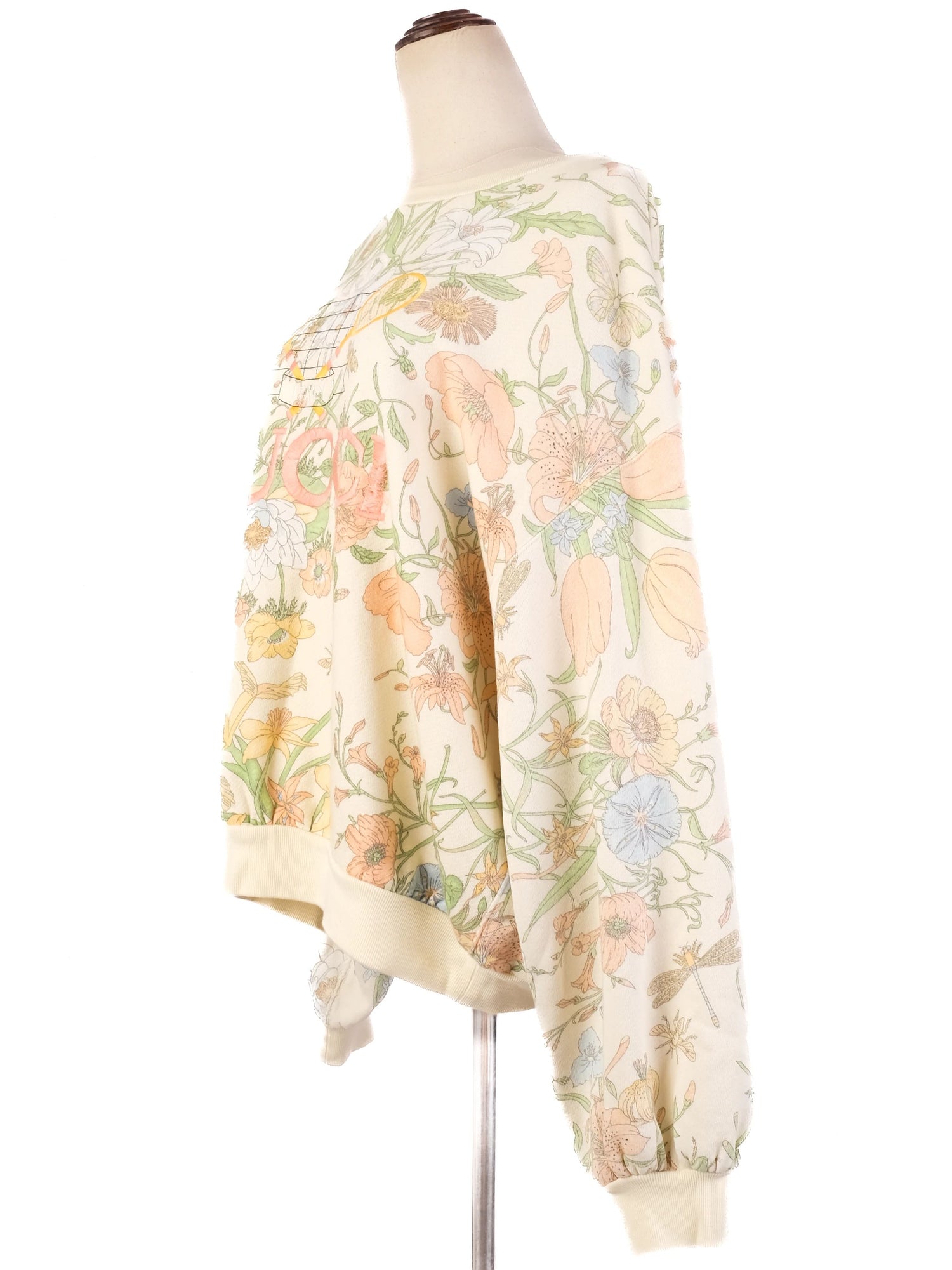 Excellent Gucci Floral Sweatshirt Cream Floral Print Women&