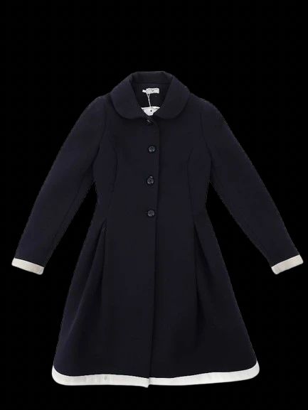 Monnalisa Blue Polyester Coat for Kids Size 12 - Perfect Condition