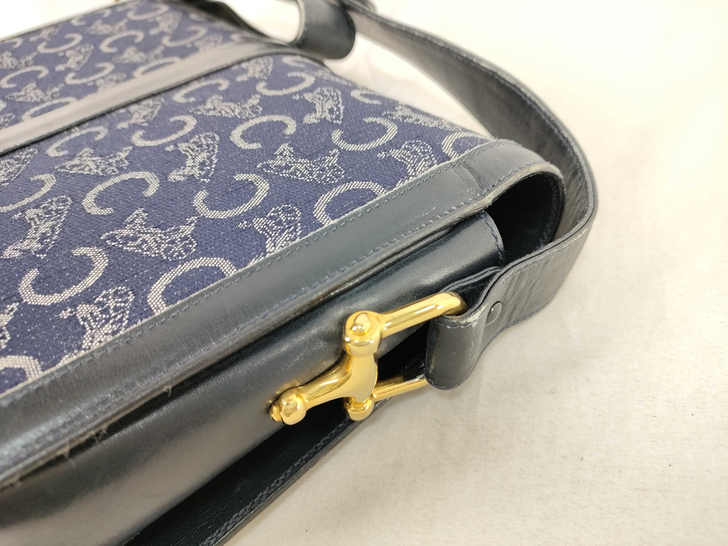 Celine C Saluki Carriage Shoulder Bag