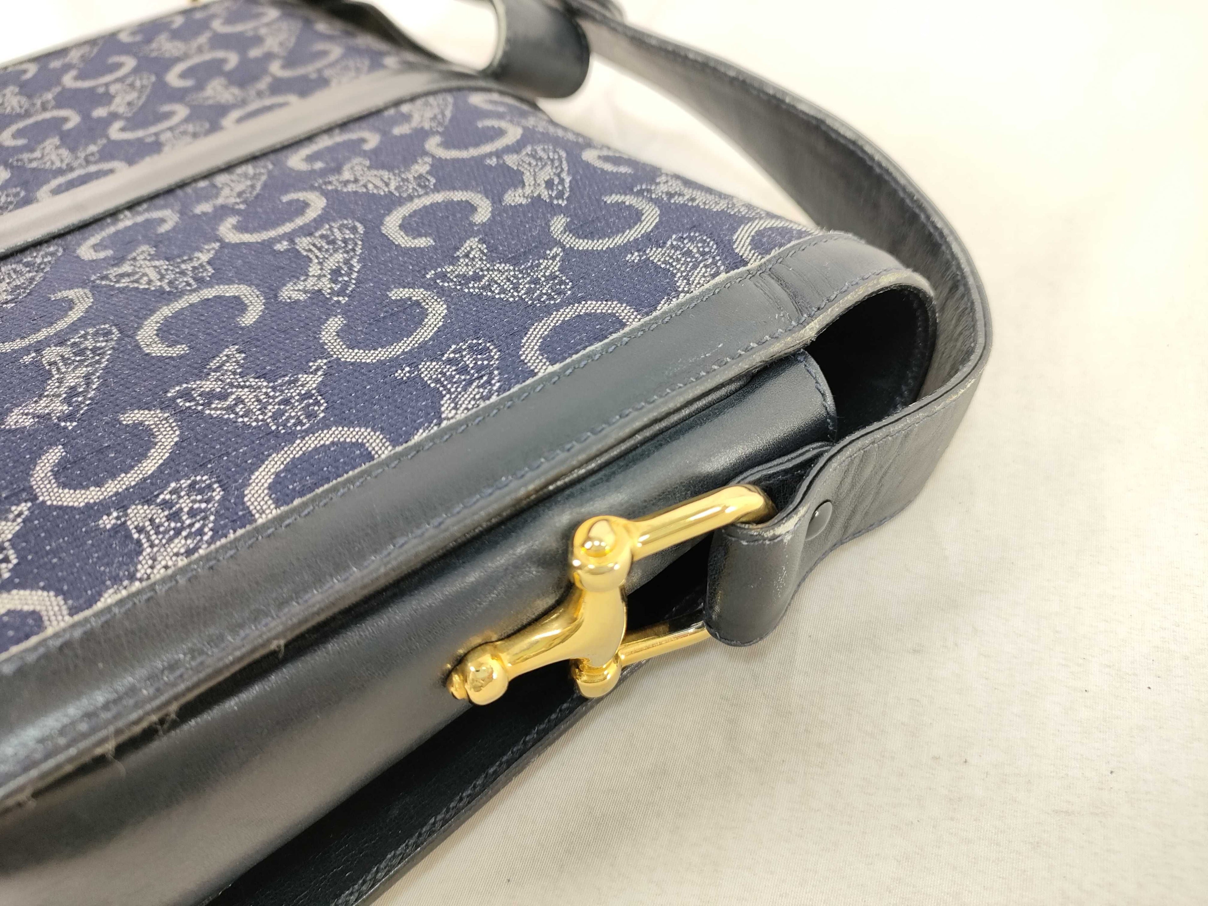 Celine C Saluki Carriage Shoulder Bag