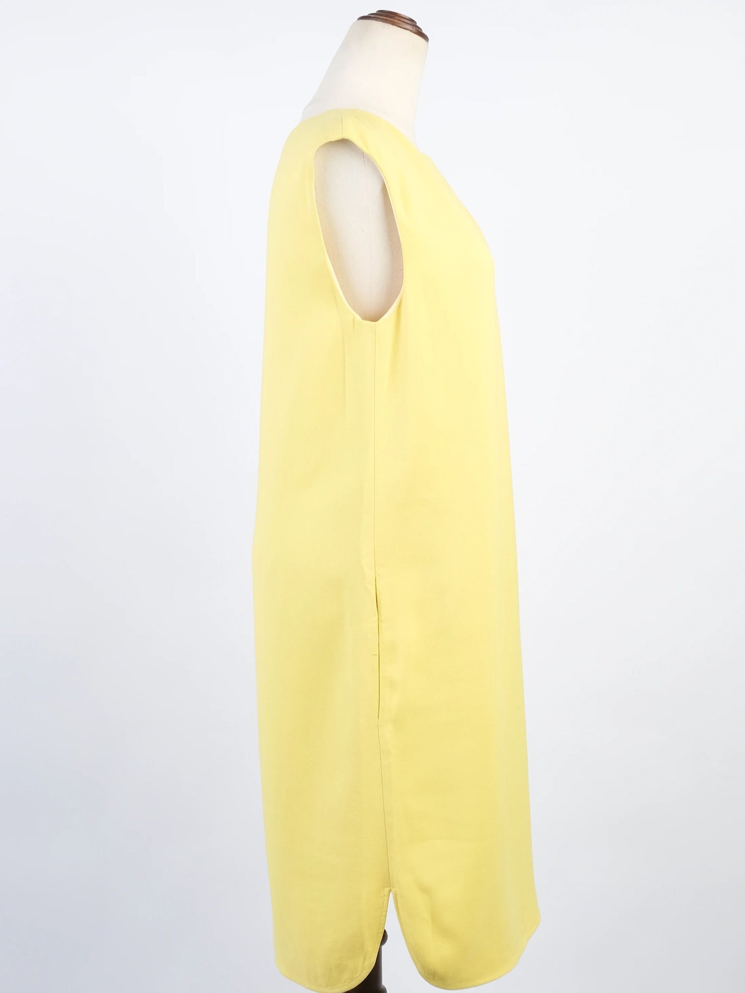 Excellent Emilio Pucci Yellow Sleeveless Dress Size XL Viscose