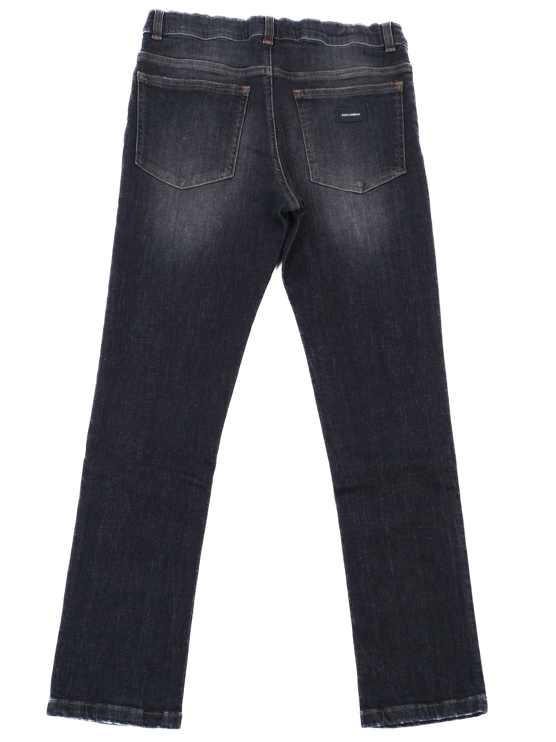 Excellent Dolce Gabbana Black Denim Jeans for Kids Size 10