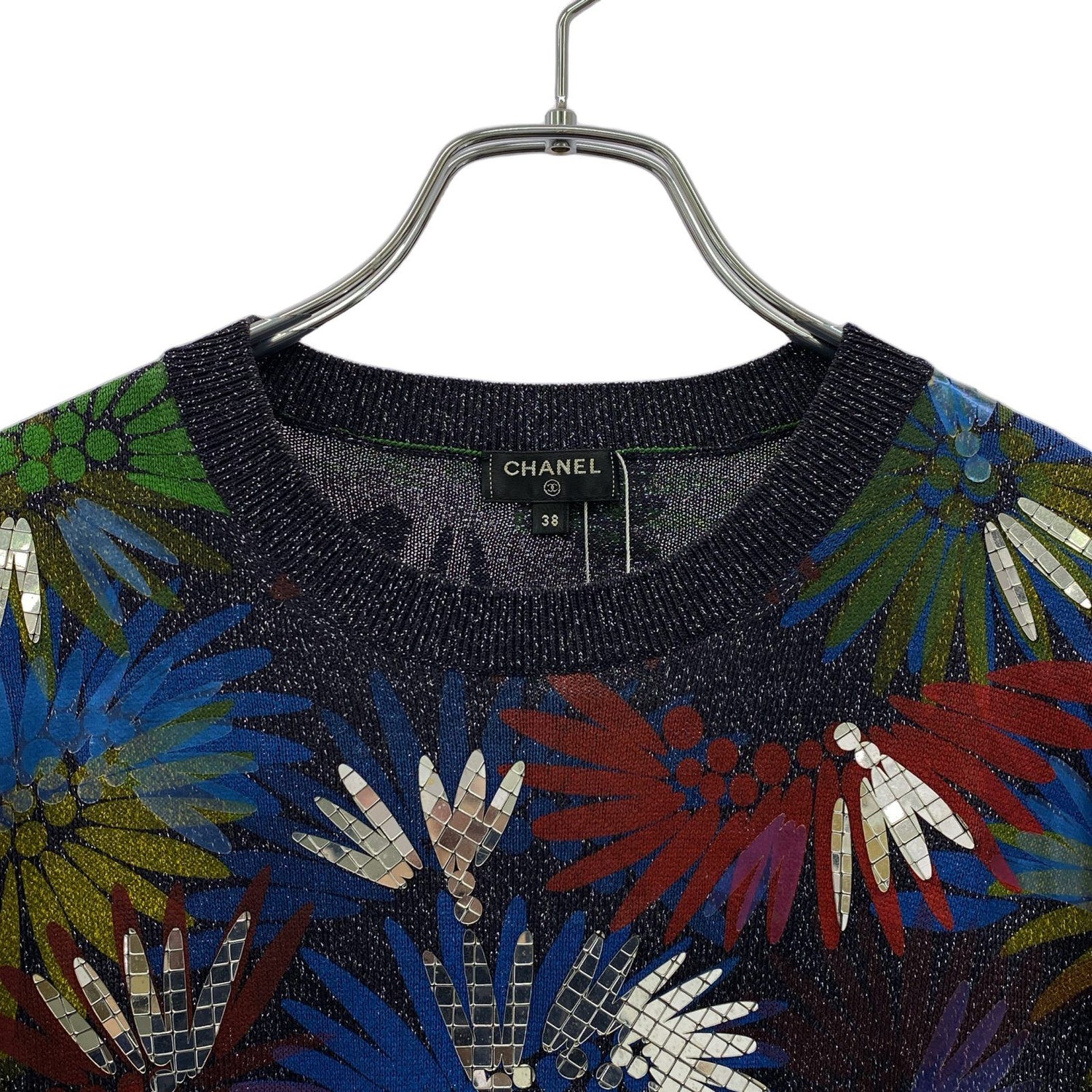 Chanel Multicolor Knit Polyester P 55756k 07299