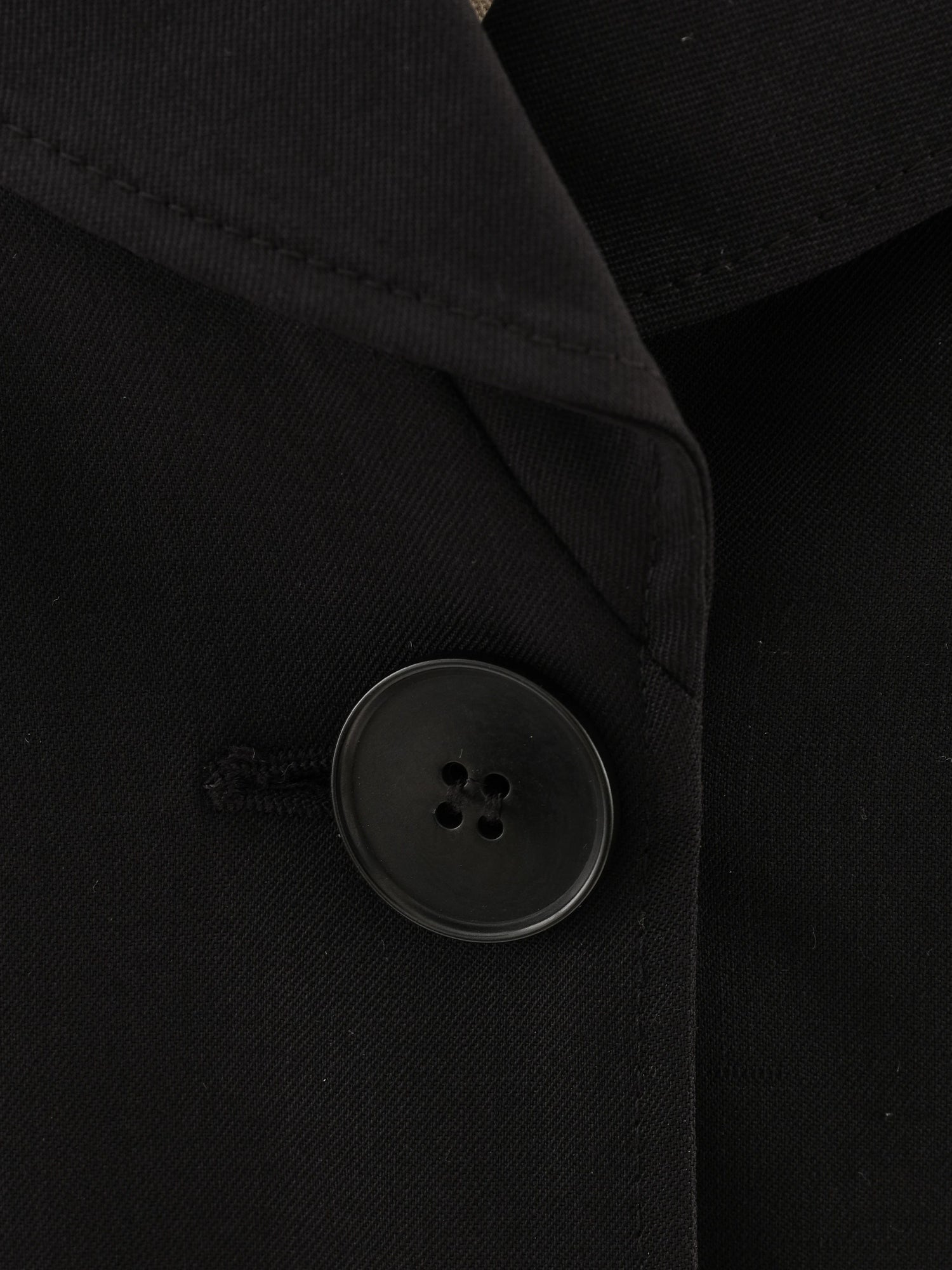 Excellent Emporio Armani Black Wool WomenÕs Coat Size S