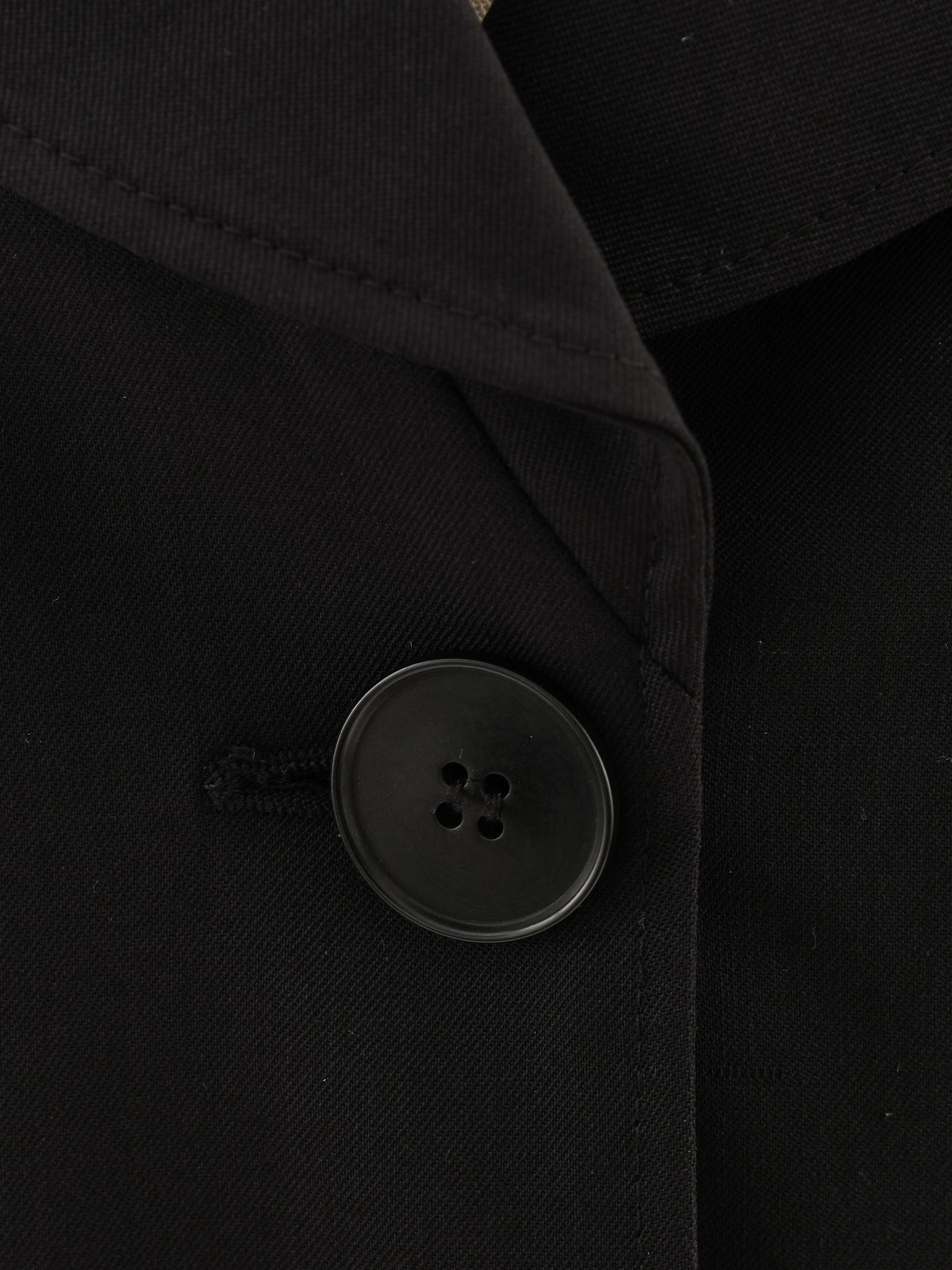 Excellent Emporio Armani Black Wool WomenÕs Coat Size S