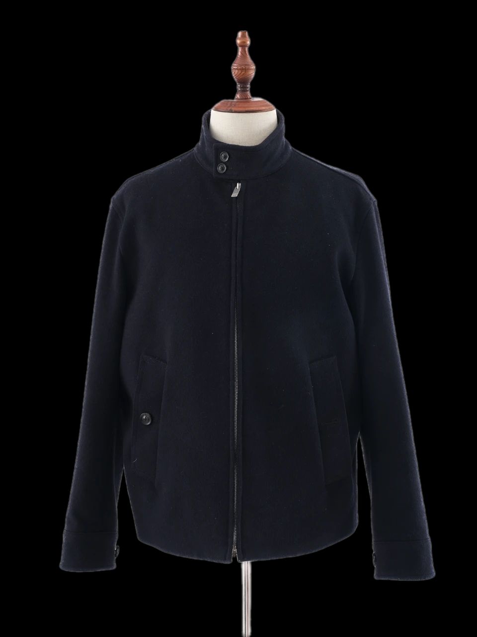 Perfect Lardini Black Viscose Jacket Size M for Men