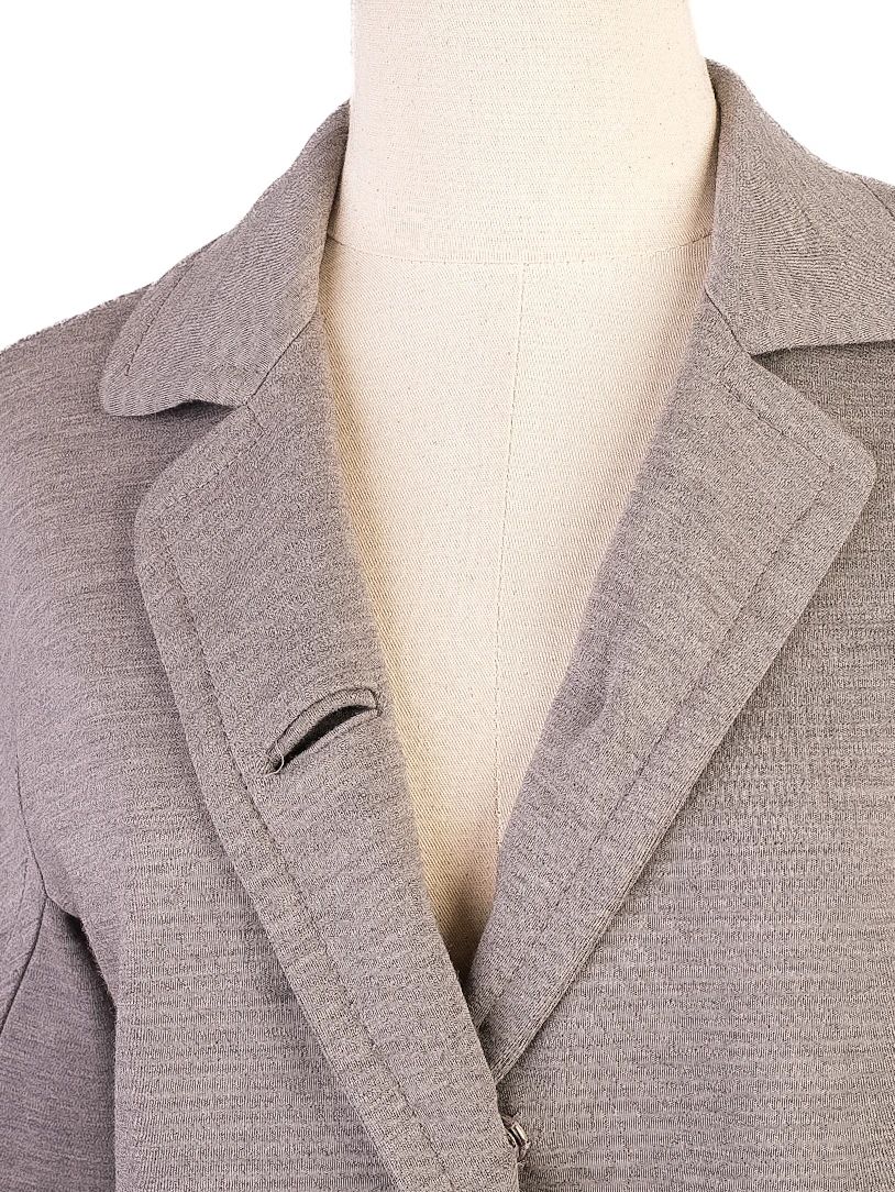 Excellent Moschino Gray Wool Jacket Size M with Wide Cuffs