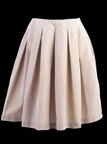 Excellent Fabiana Filippi Gray Pleated Skirt Size L Made in Italy