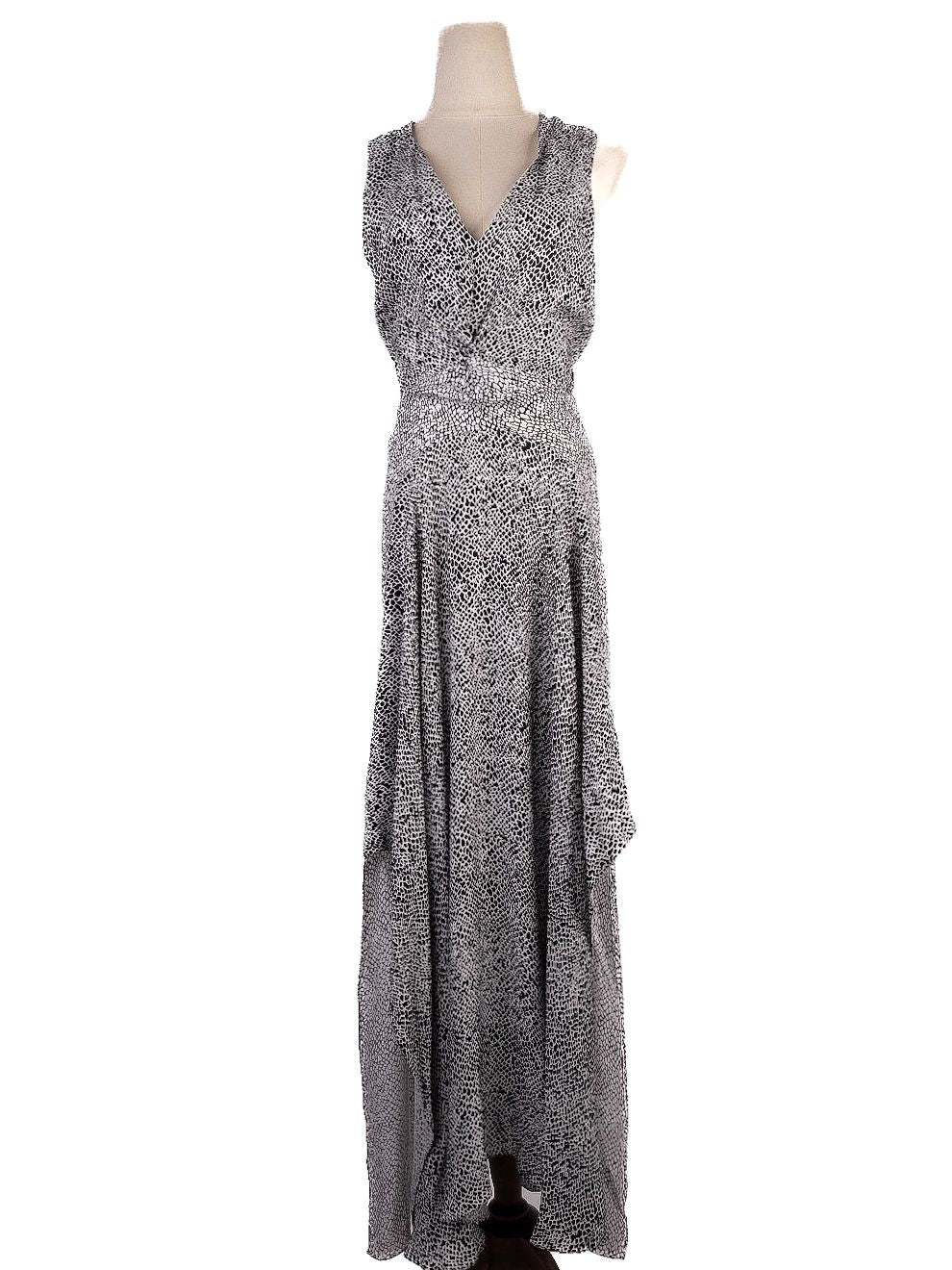 NEW Maje Black Sleeveless V-Neck Dress with Cut-Out Back Size Unknown