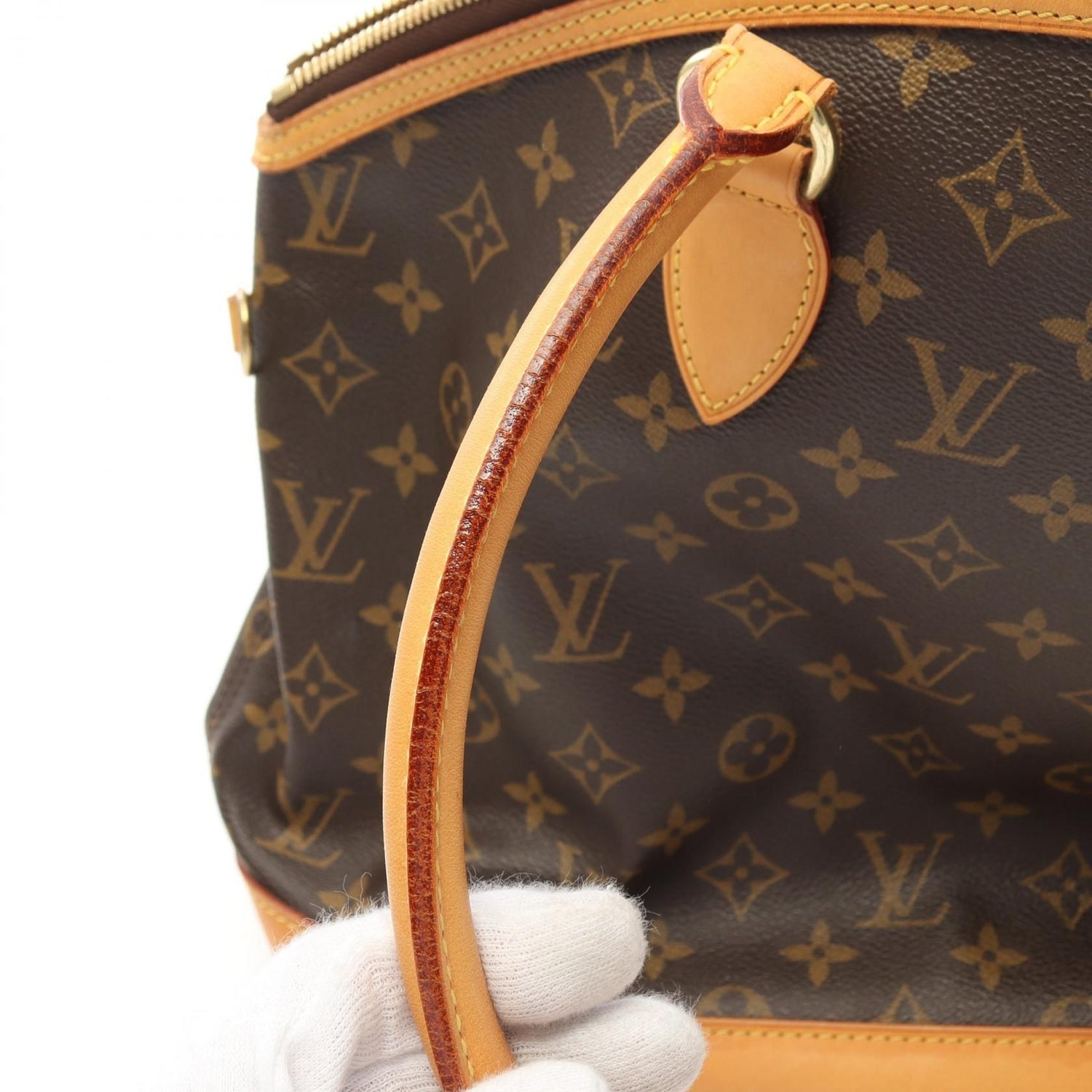 Louis Vuitton Lockit Horizontal Tote Bag M 40104 Monogram Canvas Brown Lv