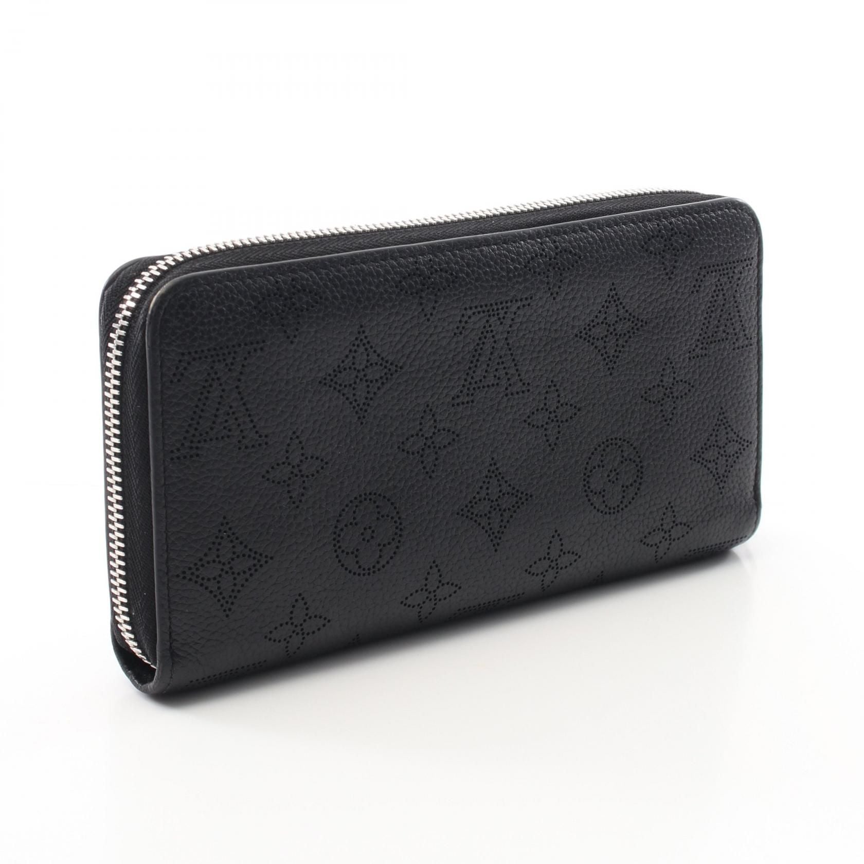 Louis Vuitton Zippy Wallet Black Around Long Wallet M 61867