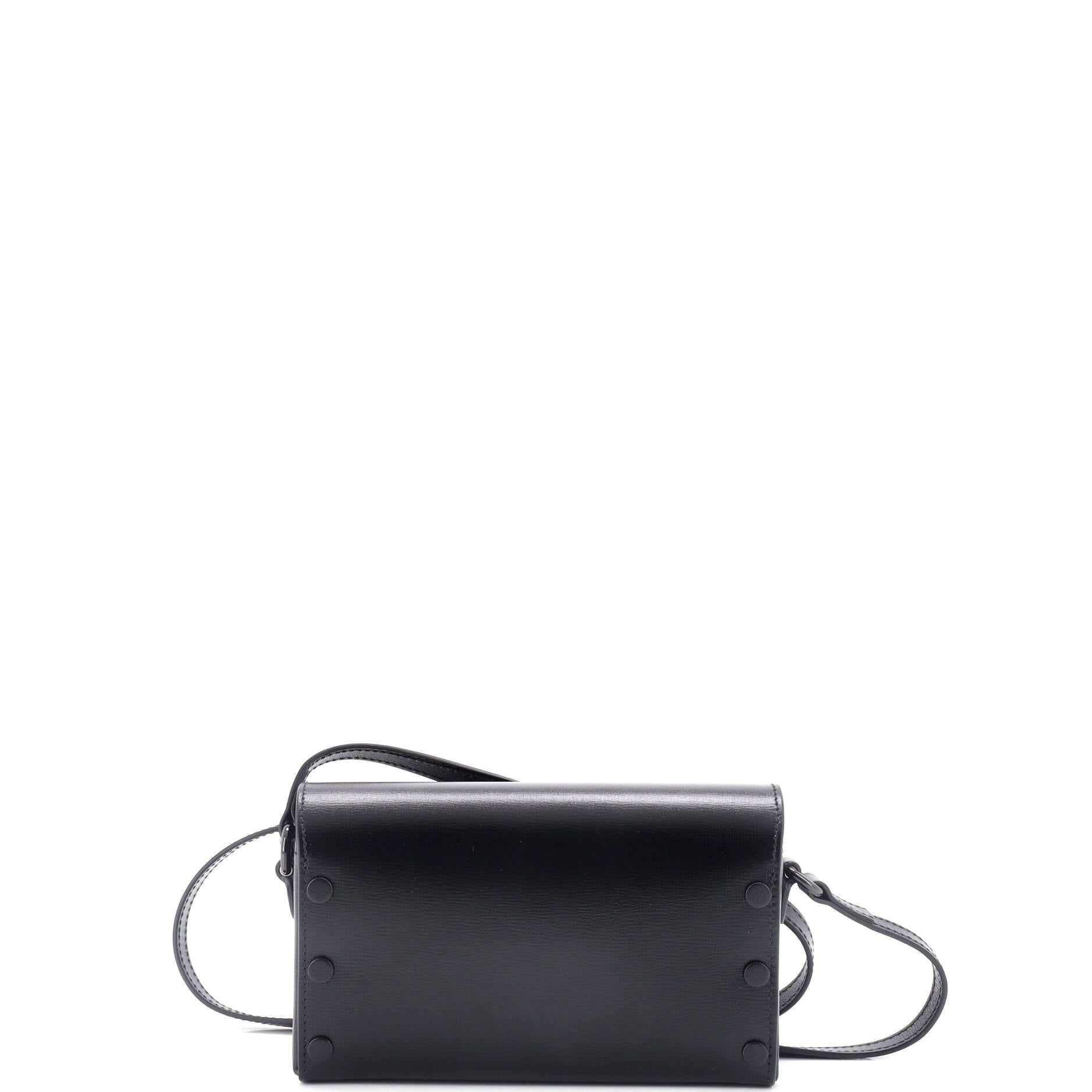 Gucci Horsebit 1955 Flap Crossbody Bag Leather Mini