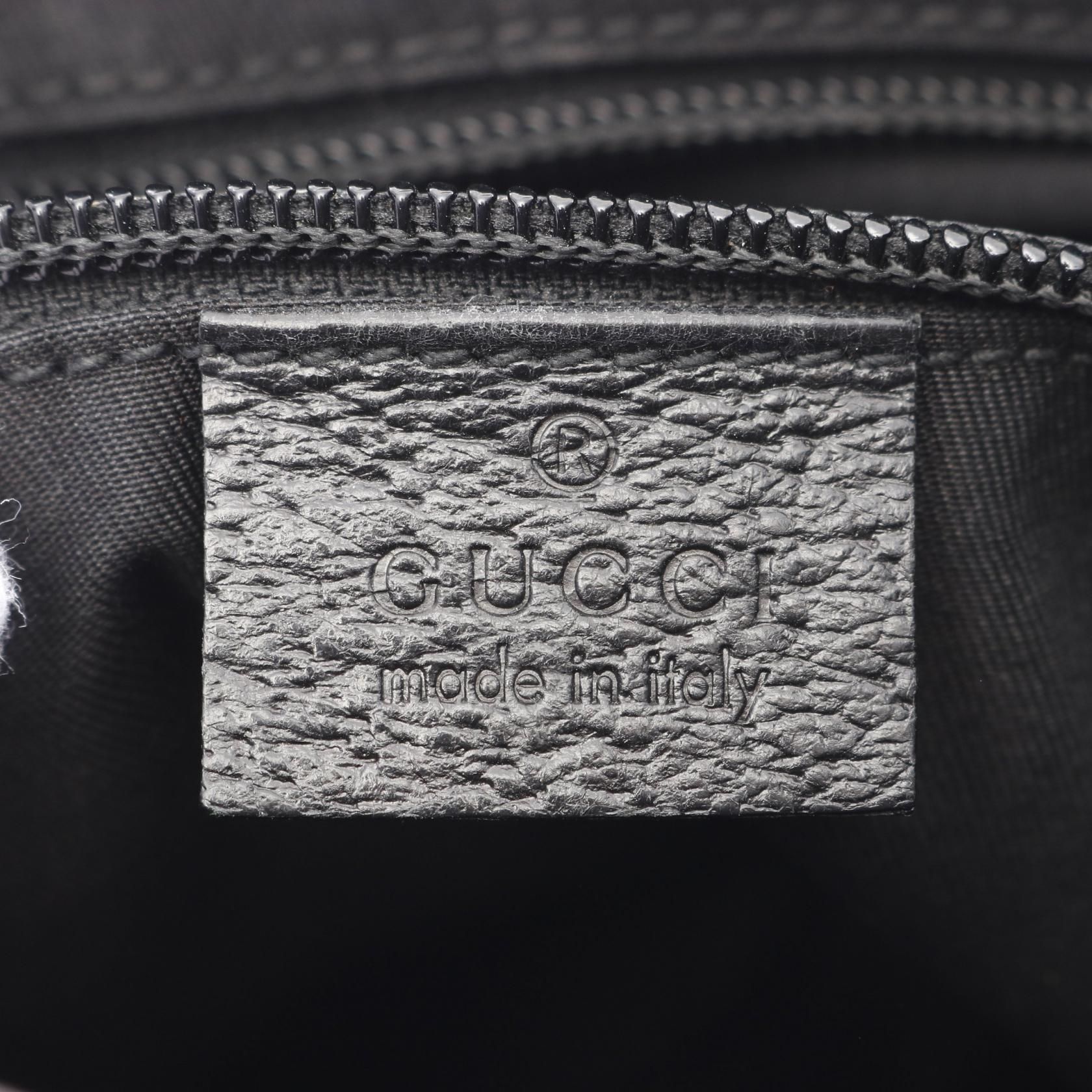 Gucci Gg Canvas Shoulder Bag Black Canvas 122793