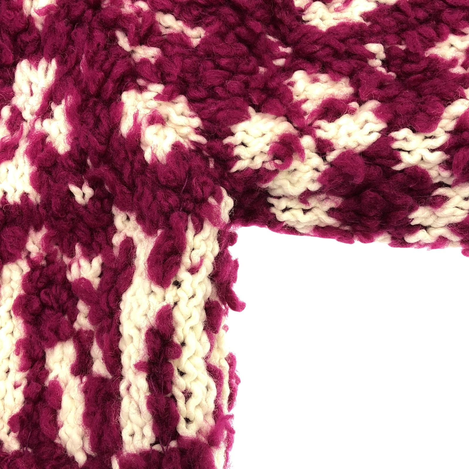 Chanel Pink Knit Blouson Blouson Wool P 62173k 47609