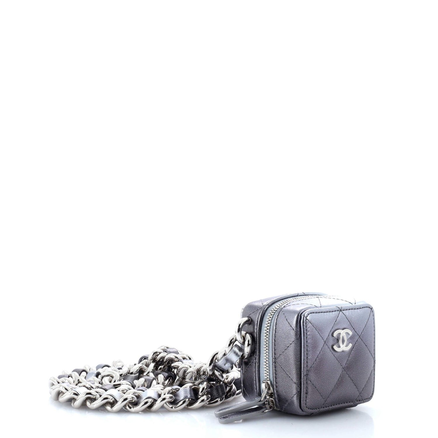 Chanel Like A Wallet Clutch With Chain Quilted Gradient Metallic Lambskin Mini