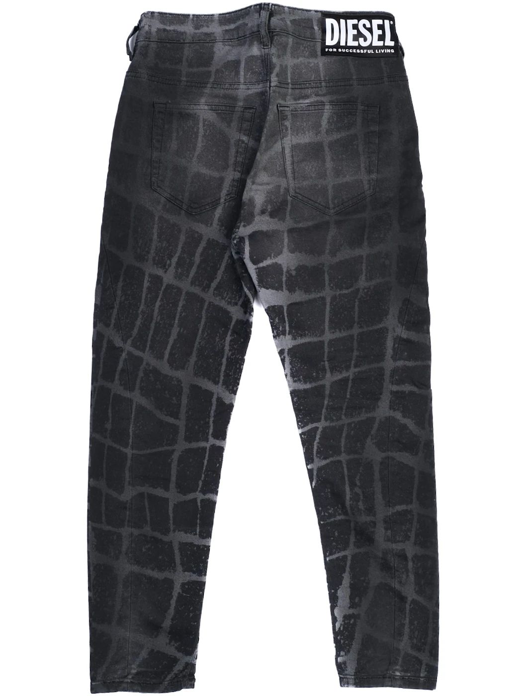 Excellent Diesel Gray Jeans Women Patterned Polyester Size N/A