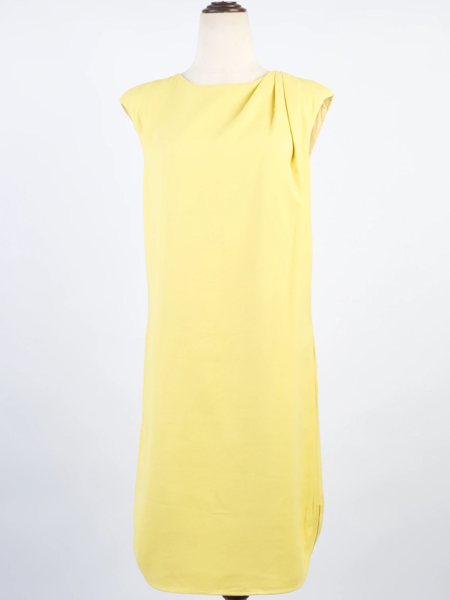 Excellent Emilio Pucci Yellow Sleeveless Dress Size XL Viscose