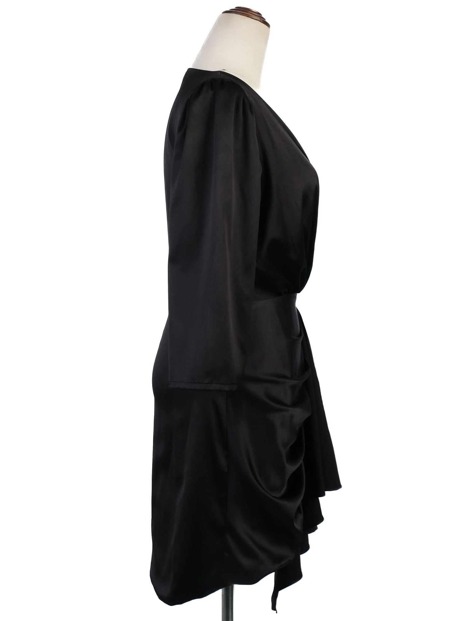 Excellent Flavio Castellani Black Polyester Dress Size M