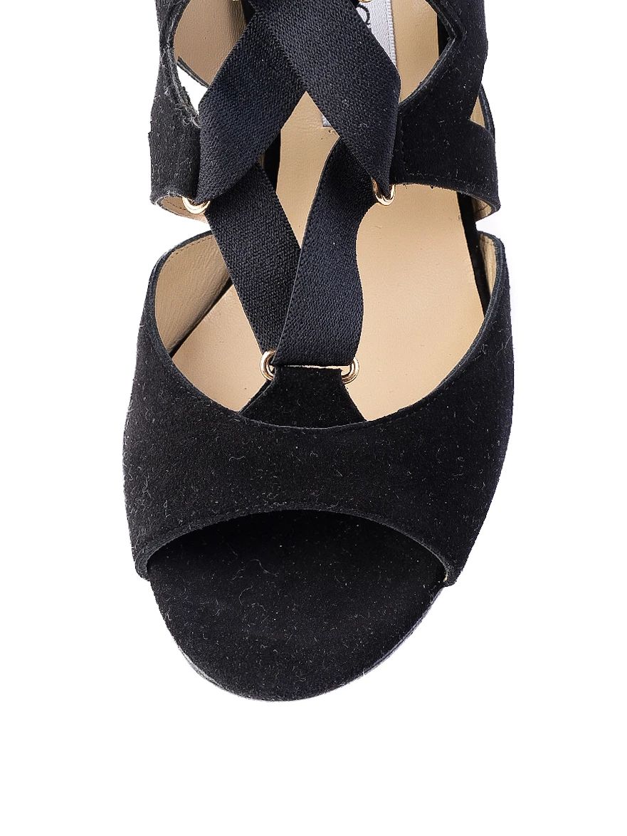 Excellent Jimmy Choo Black Suede High-Heeled Shoes Size 39