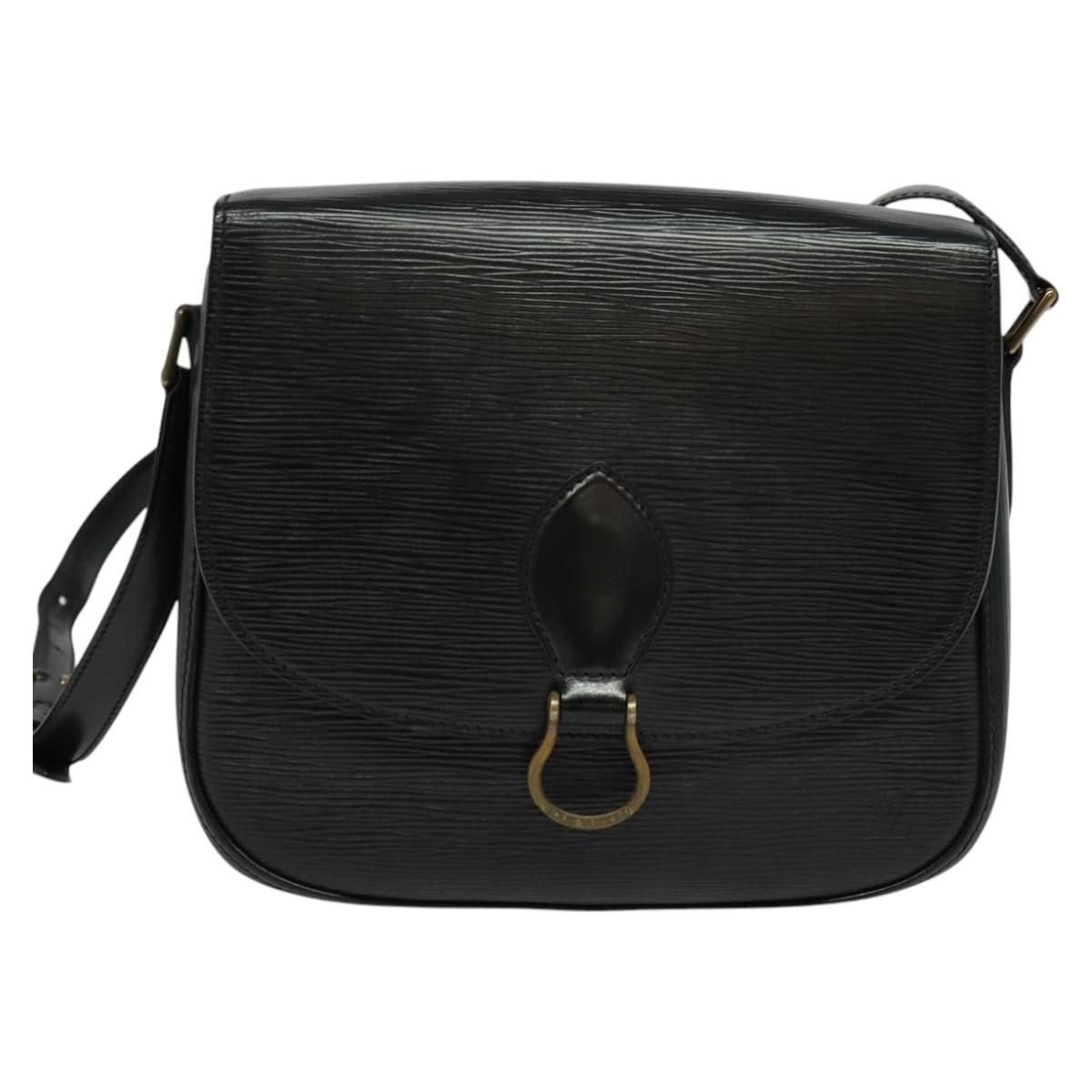 Louis Vuitton Epi Saint Cloud Gm Shoulder Bag Black Noir M 52192 Lv Auth